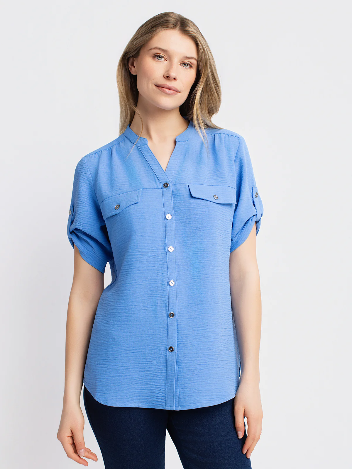 Blouse ample à manches 3/4 avec boutons - Image 13