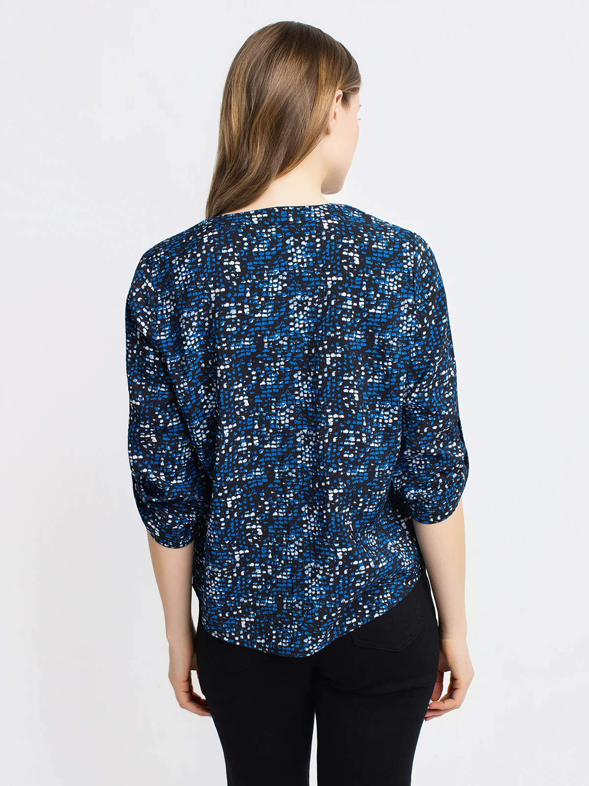Blouse ample à manches 3/4 avec boutons - Image 7