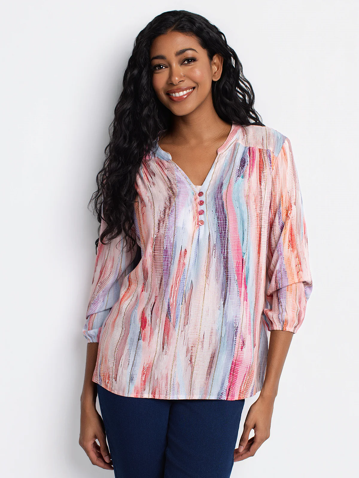Blouse ample à manches 3/4 - Image 9