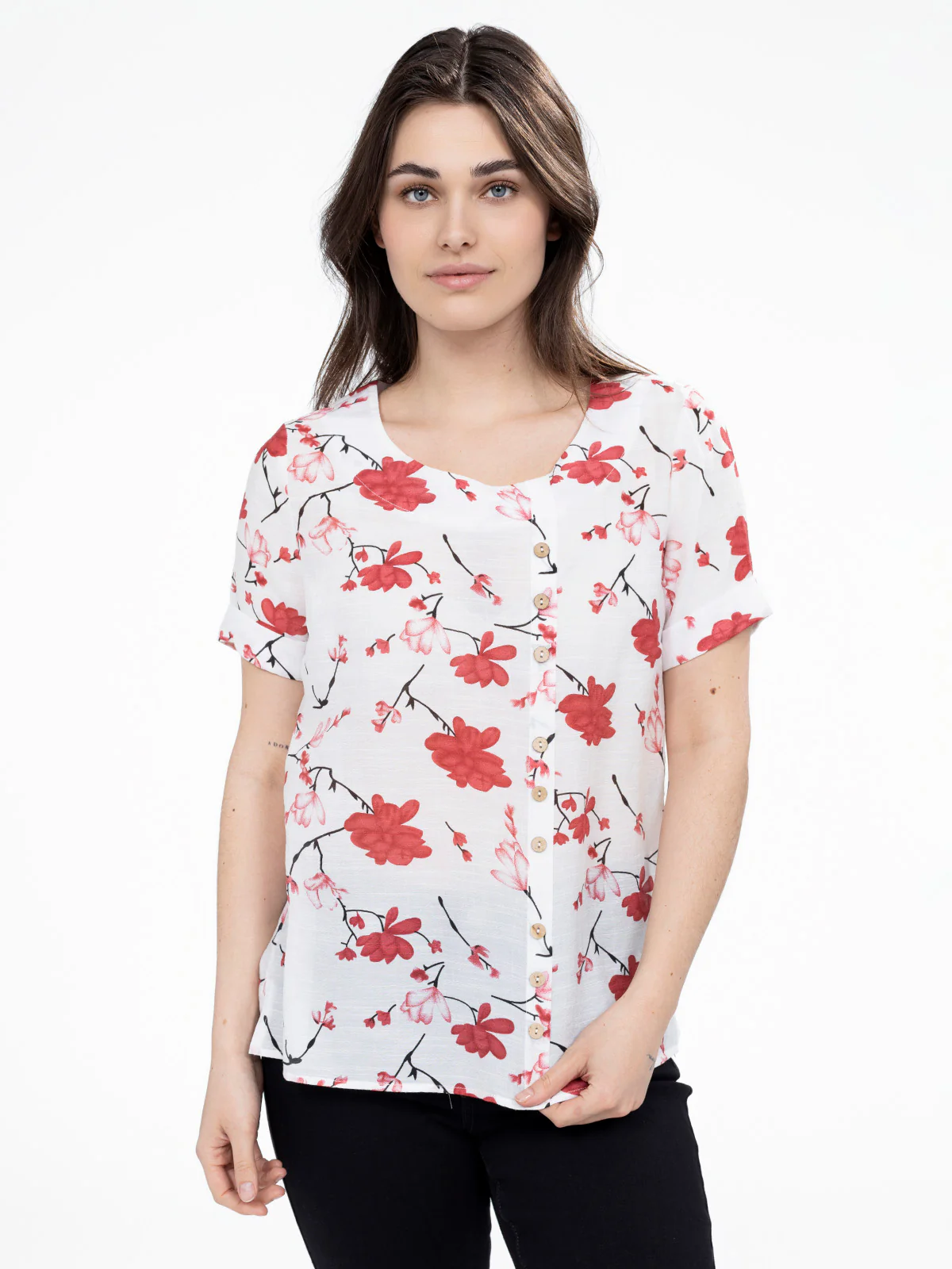 Blouse ample à manches courtes - Image 5