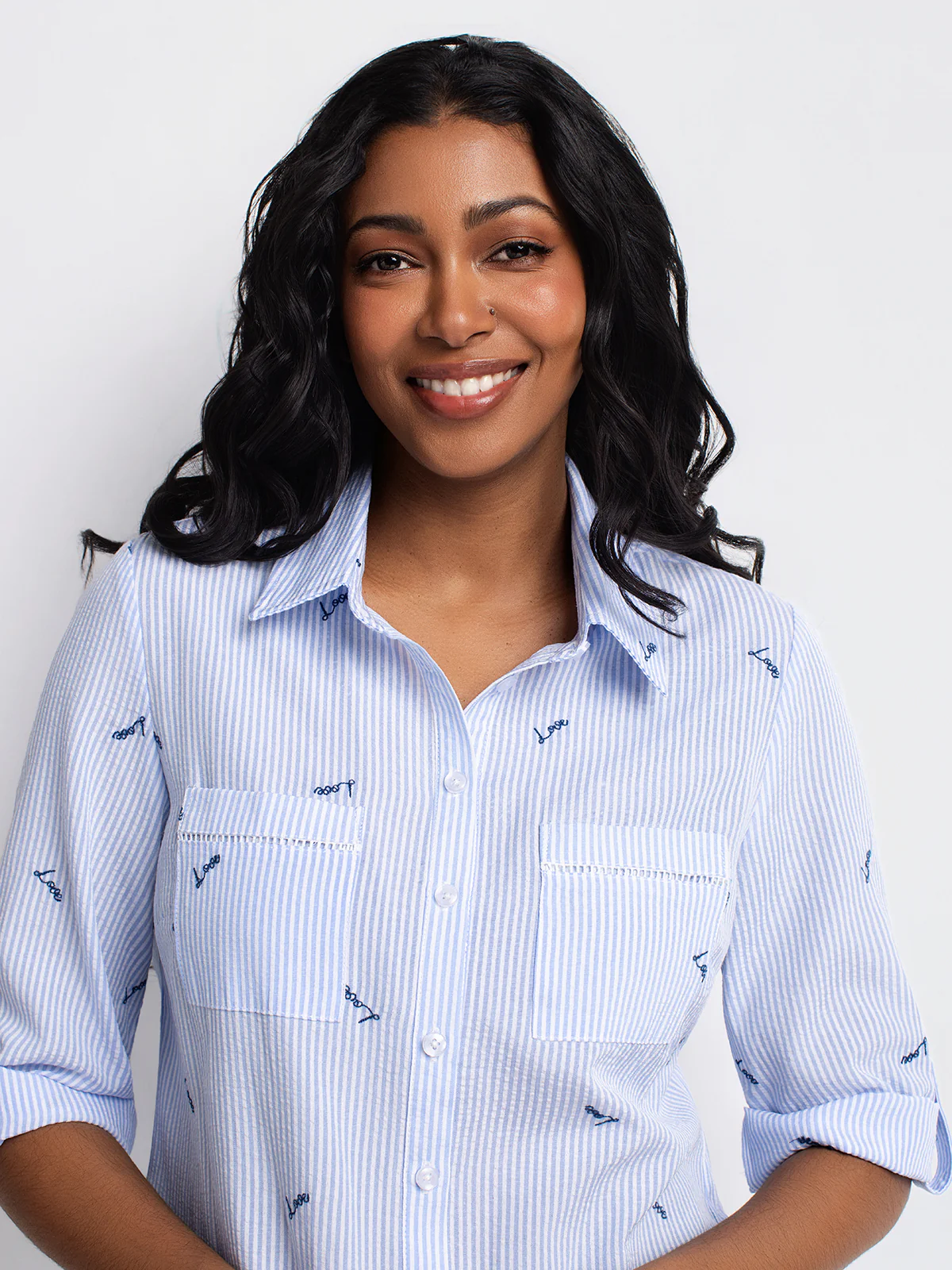 Blouse ample avec boutons - Image 6