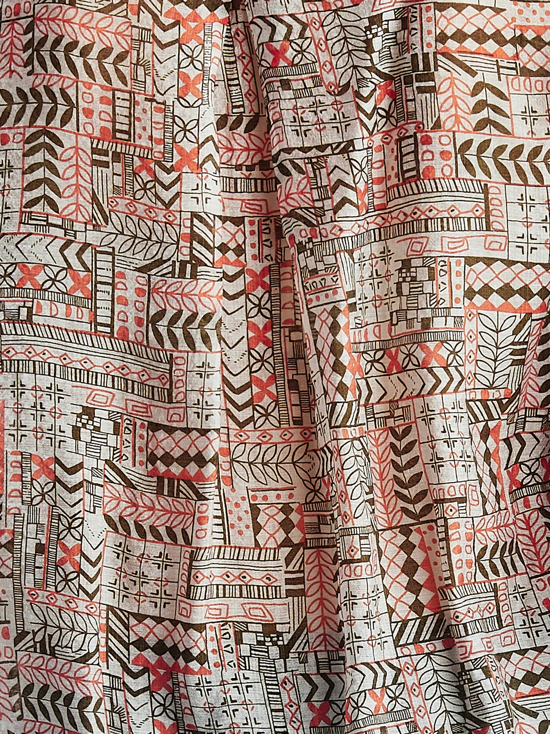 Blouse longueur tunique ample à manches 3/4 - Image 4