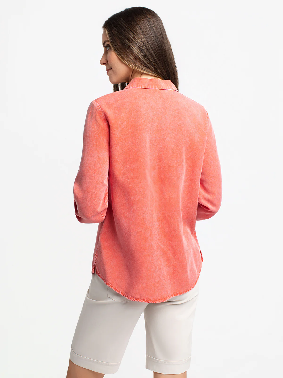 Blouse longueur tunique ample à manches 3/4 - Image 3