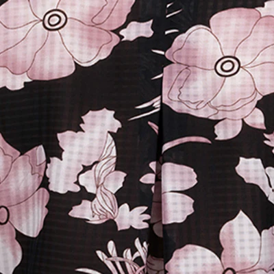 Blouse longueur tunique semi-ajustée à manches 3/4 avec boutons - Image 4