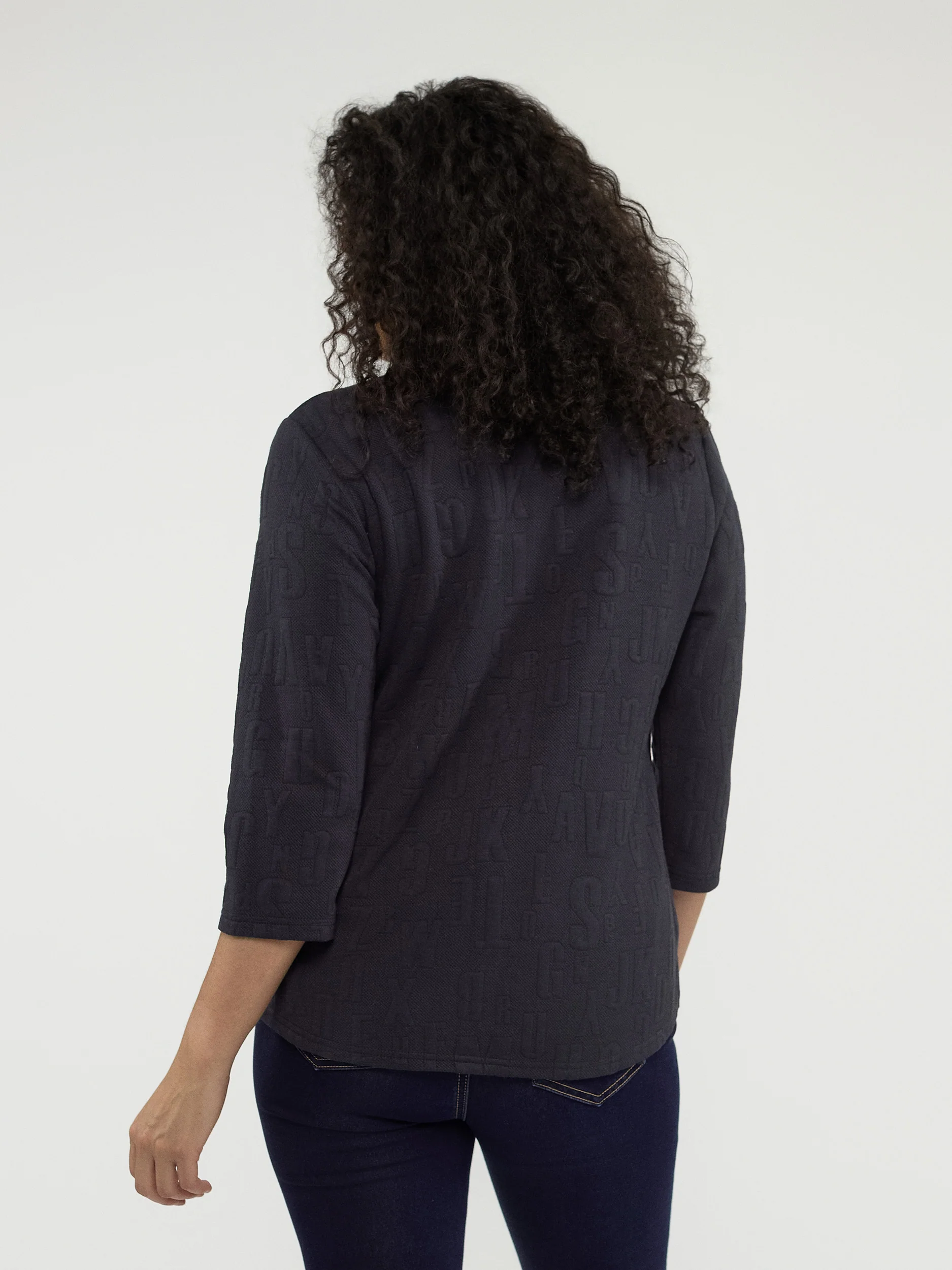 Blouse semi-ajustée à manches 3/4 avec boutons - Image 7