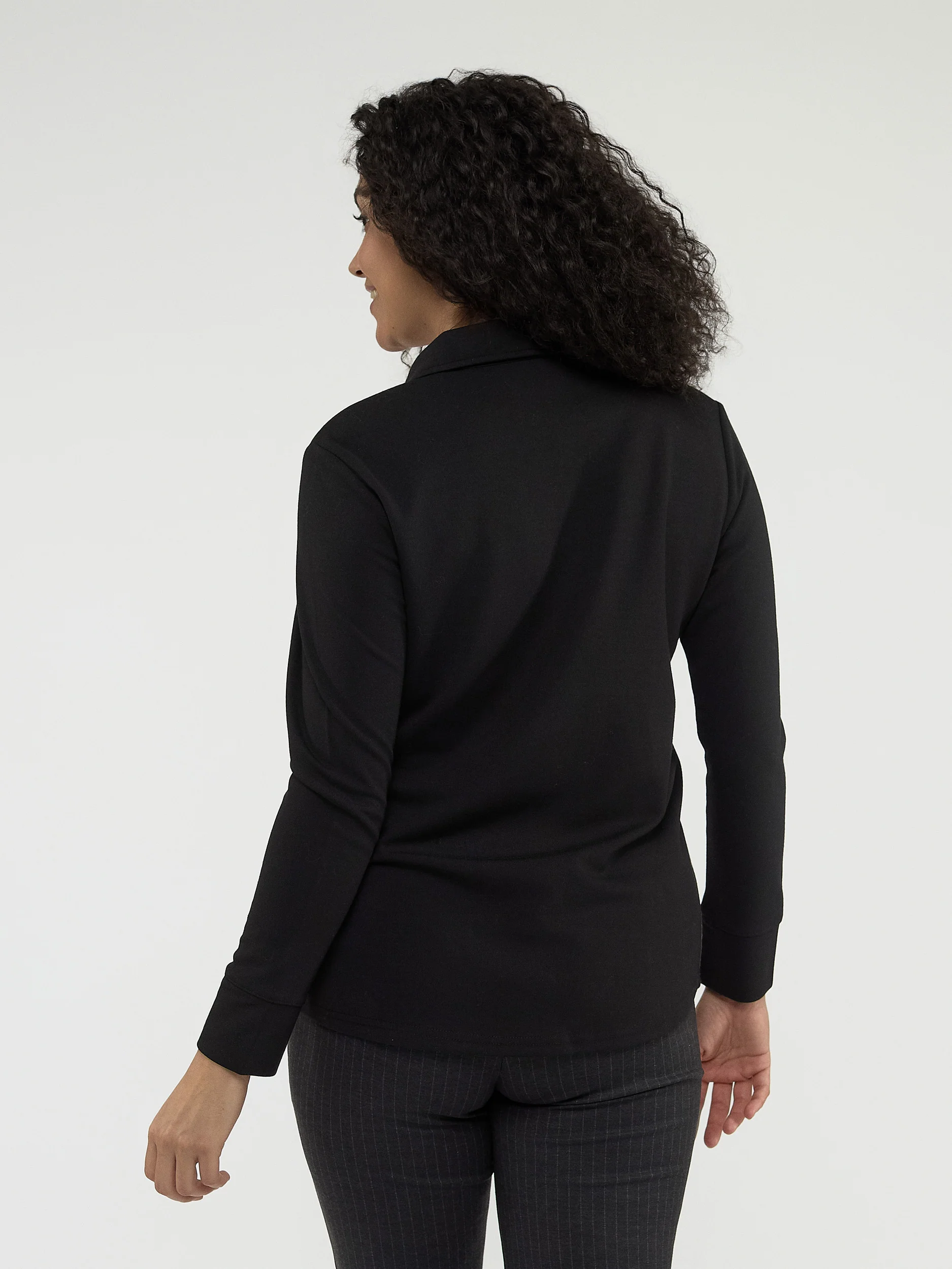 Blouse semi-ajustée à manches longues avec boutons - Image 3