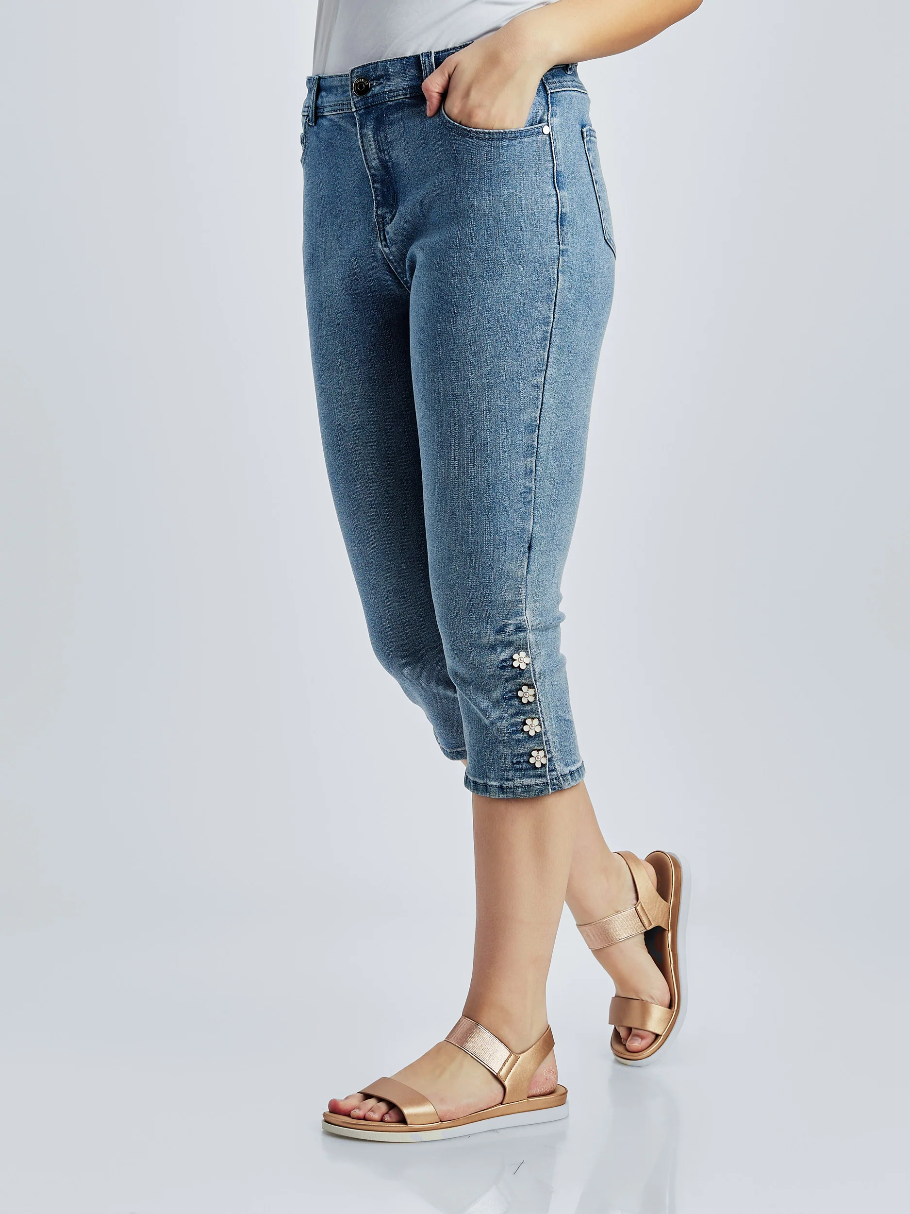 Capri droit en denim - Image 2