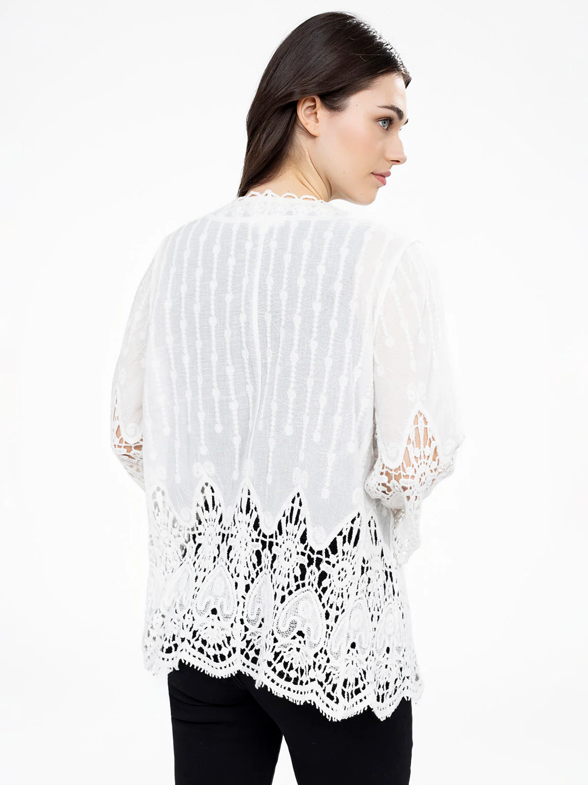 Cardigan semi-ajusté à manches 3/4 - Image 3