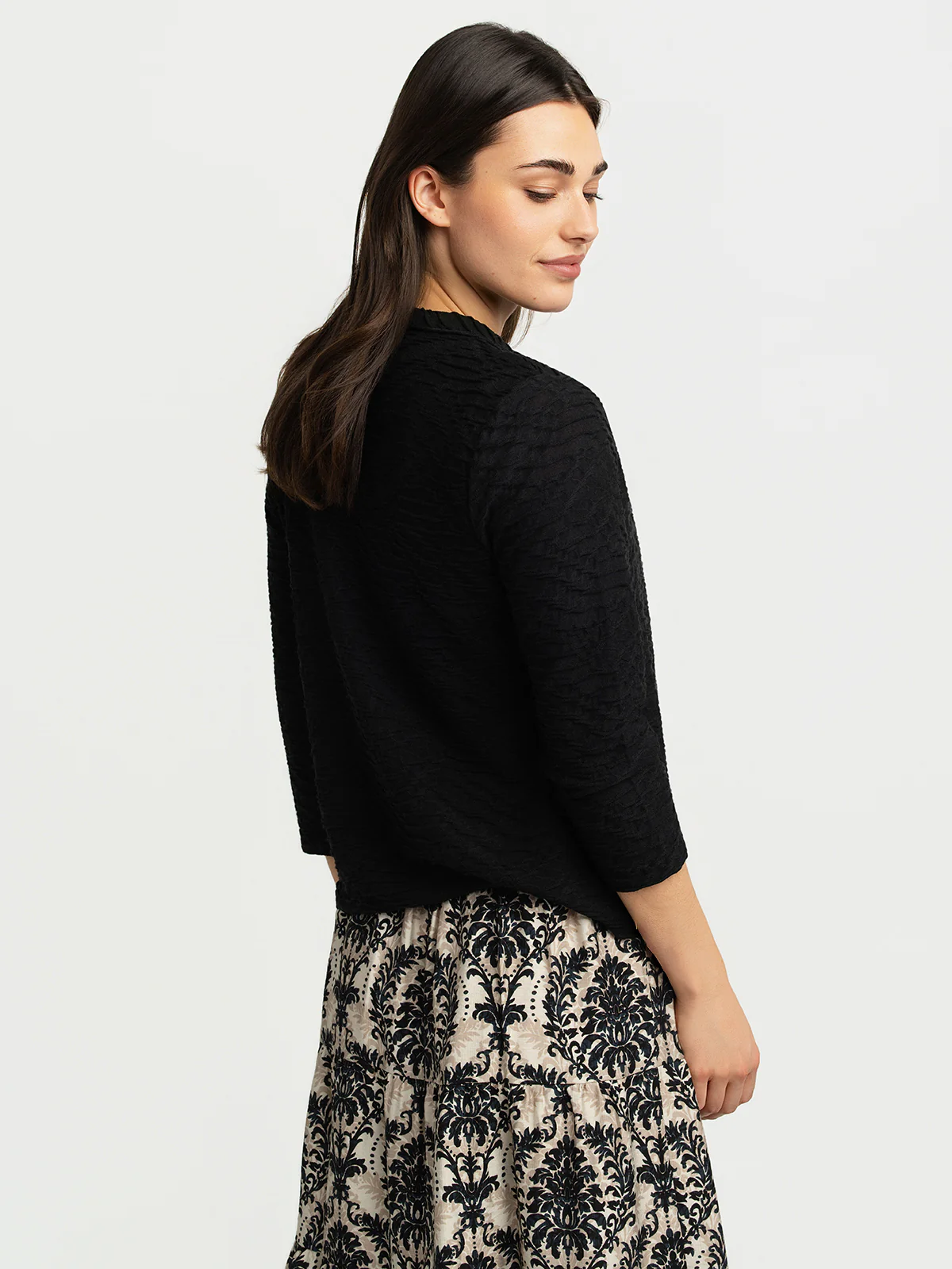 Cardigan semi-ajusté à manches 3/4 - Image 3