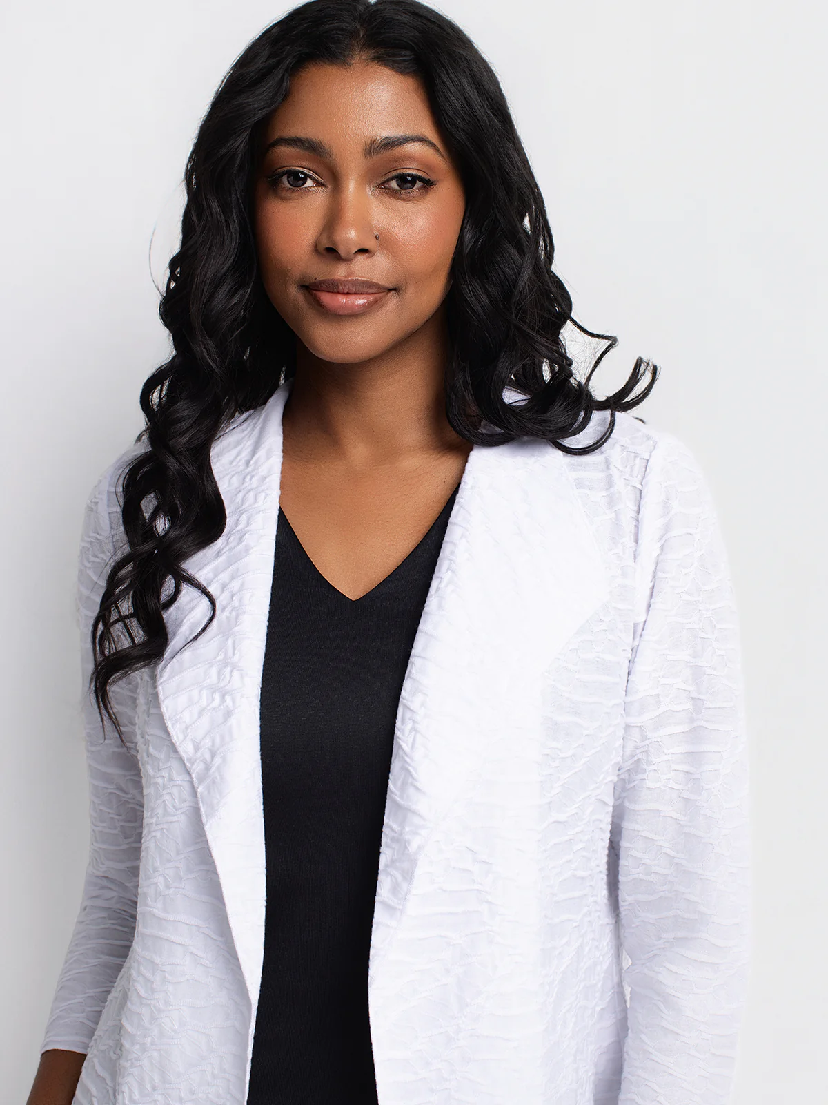 Cardigan semi-ajusté à manches 3/4 - Image 5