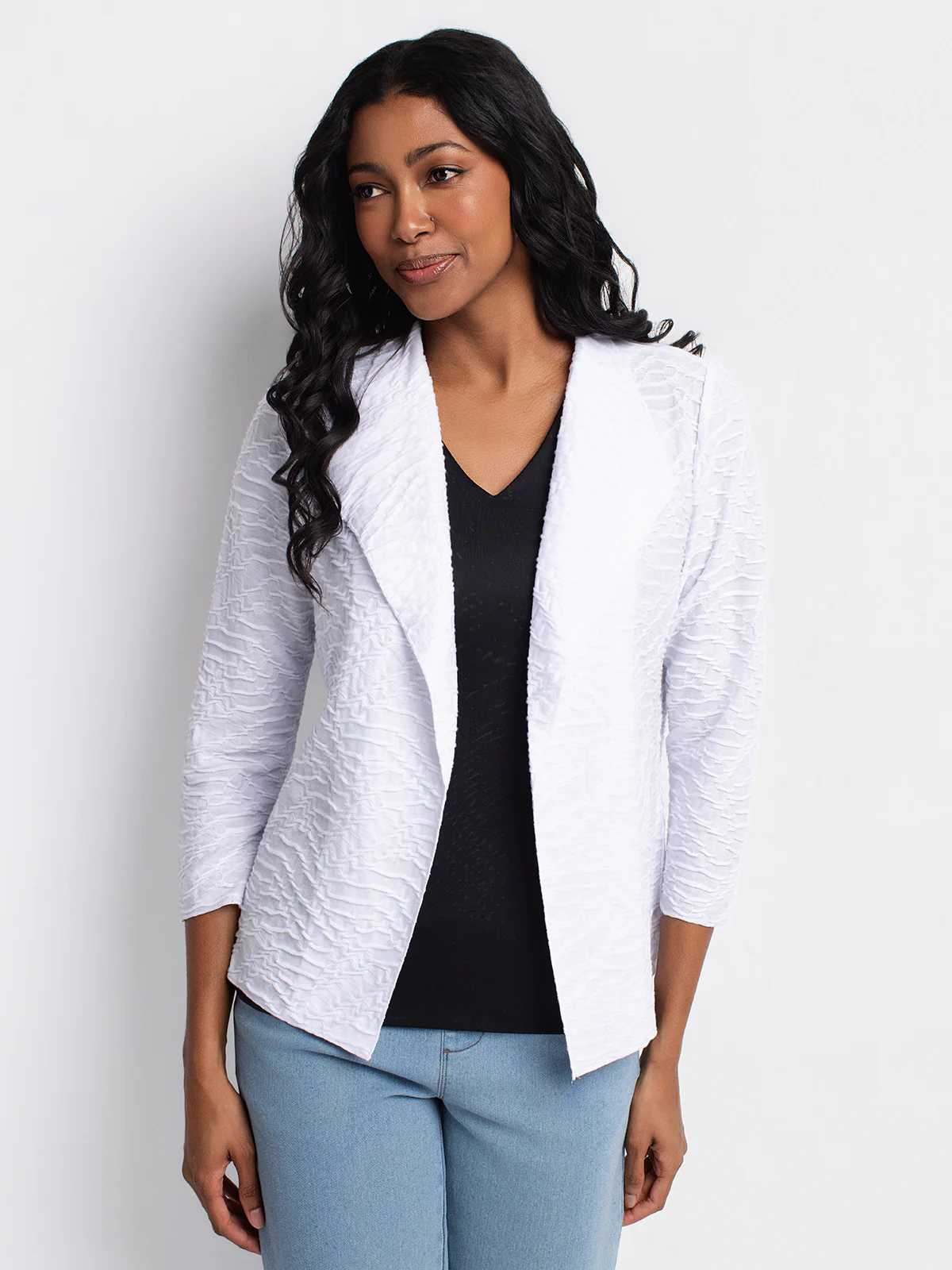 Cardigan semi-ajusté à manches 3/4 - Image 6