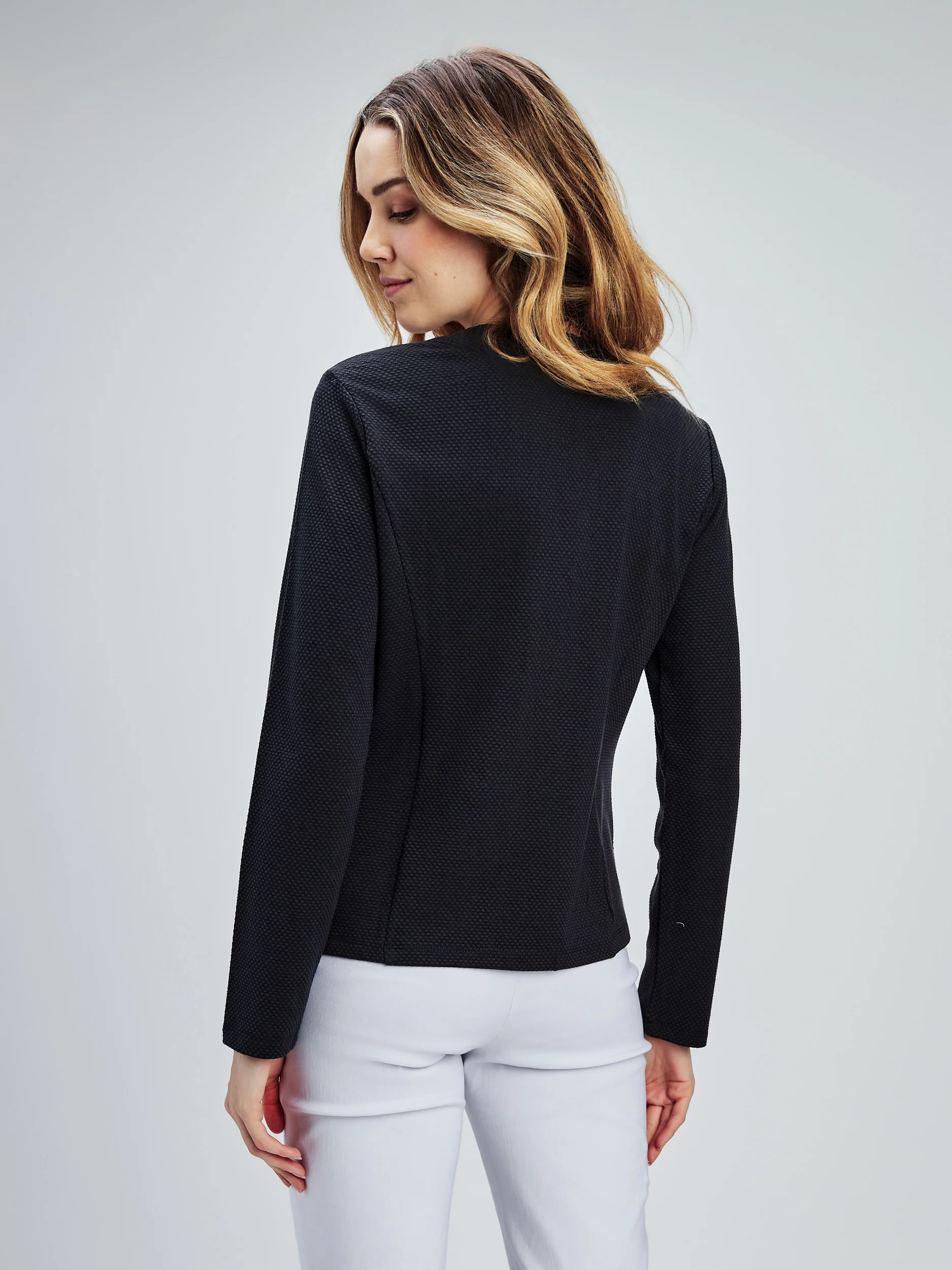 Cardigan semi-ajusté à manches longues - Image 3