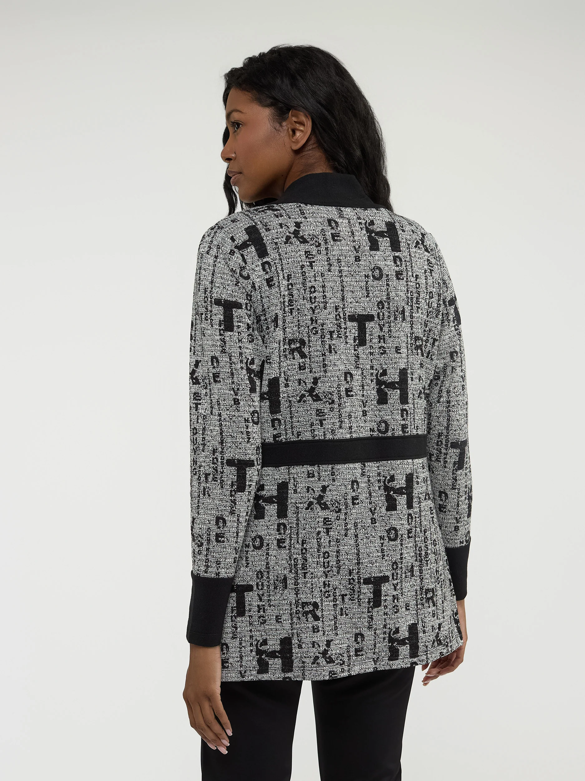 Cardigan semi-ajusté à manches longues - Image 3