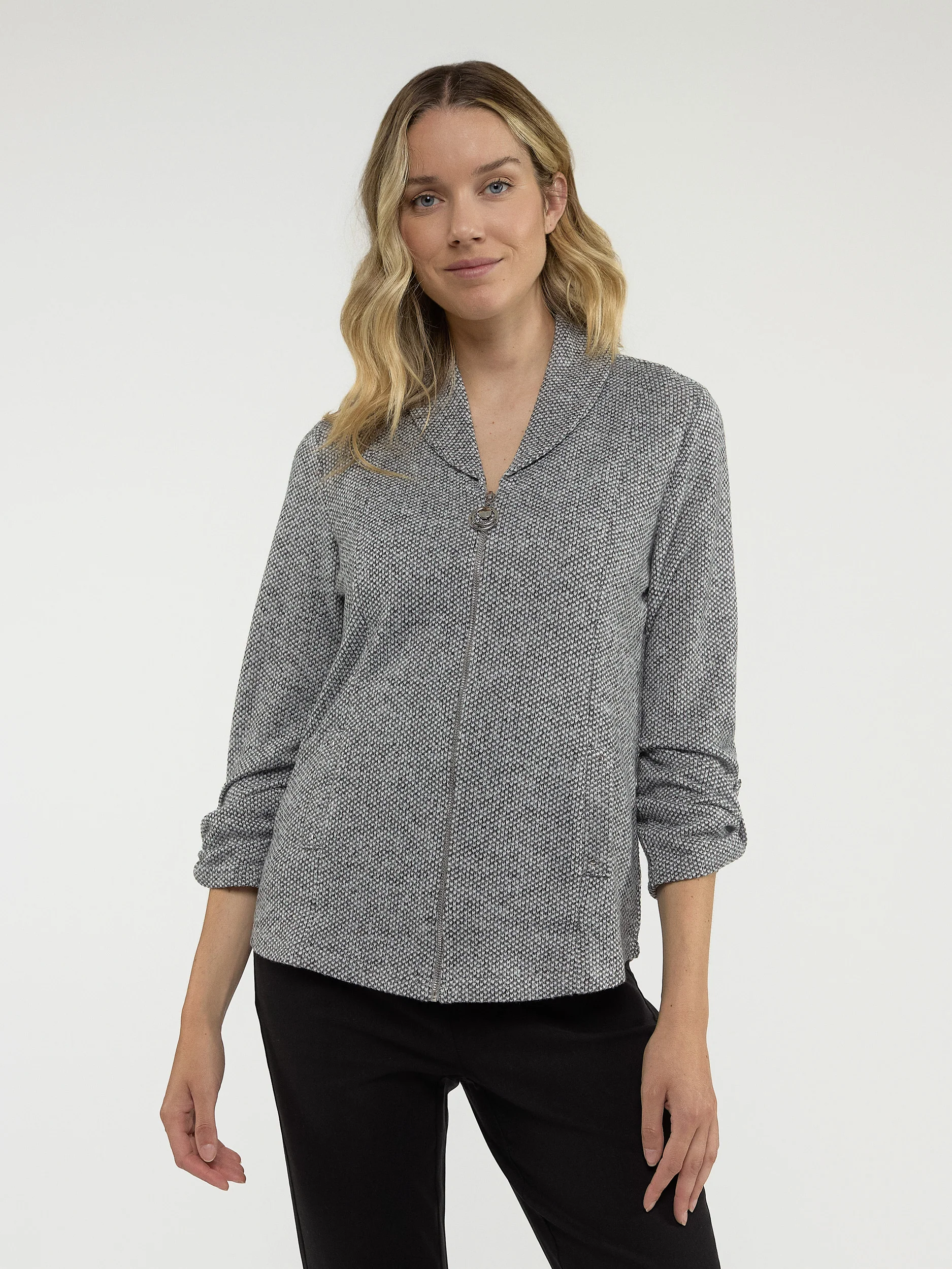 Cardigan semi-ajusté à manches longues - Image 2