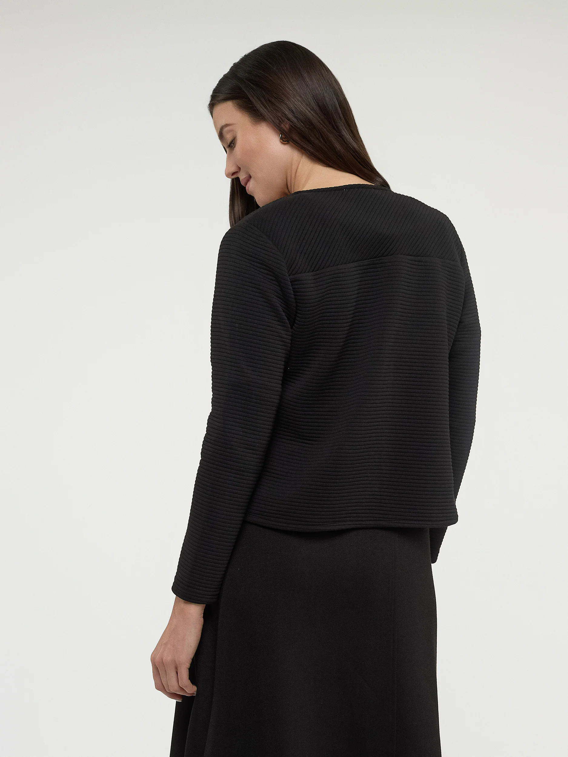 Cardigan semi-ajusté à manches longues - Image 3