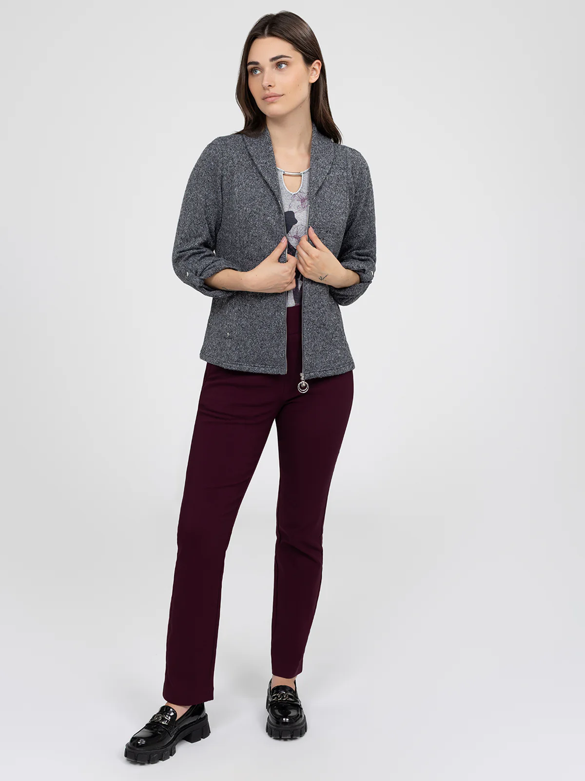 Cardigan semi-ajusté à manches longues - Image 6