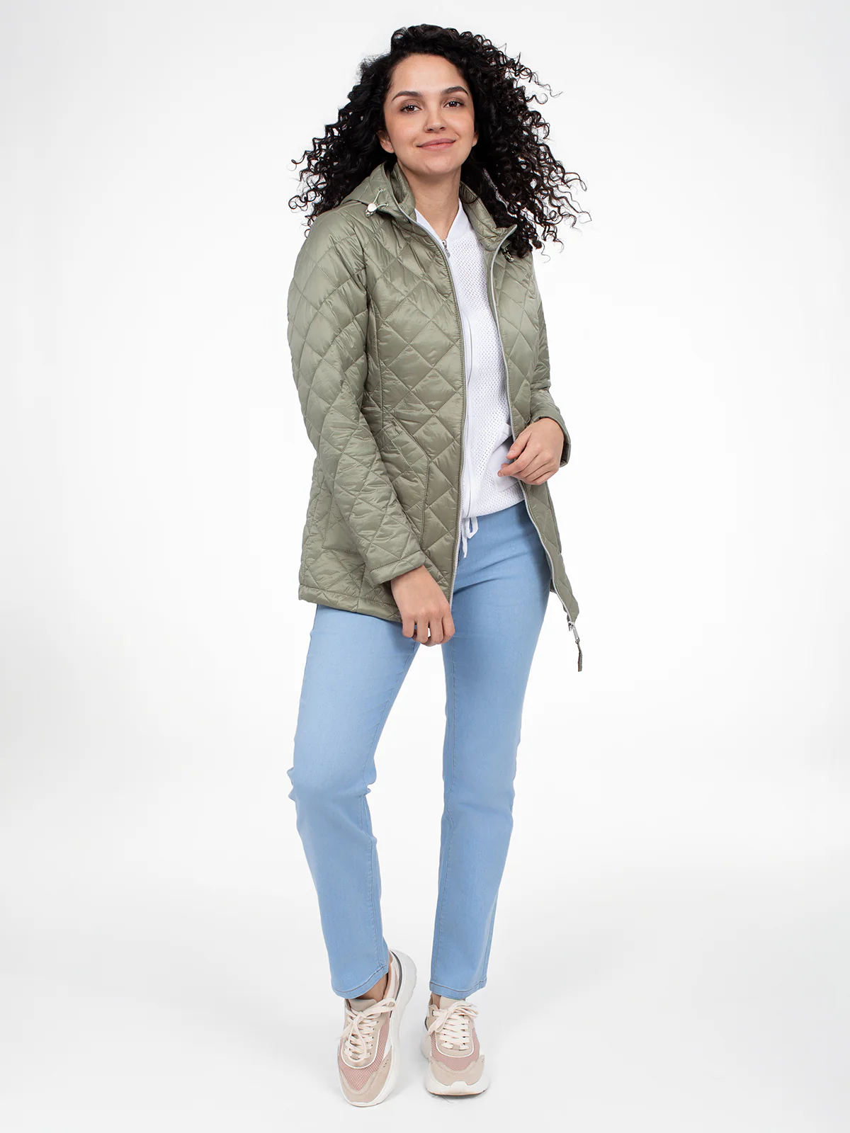 Manteau court semi-ajusté