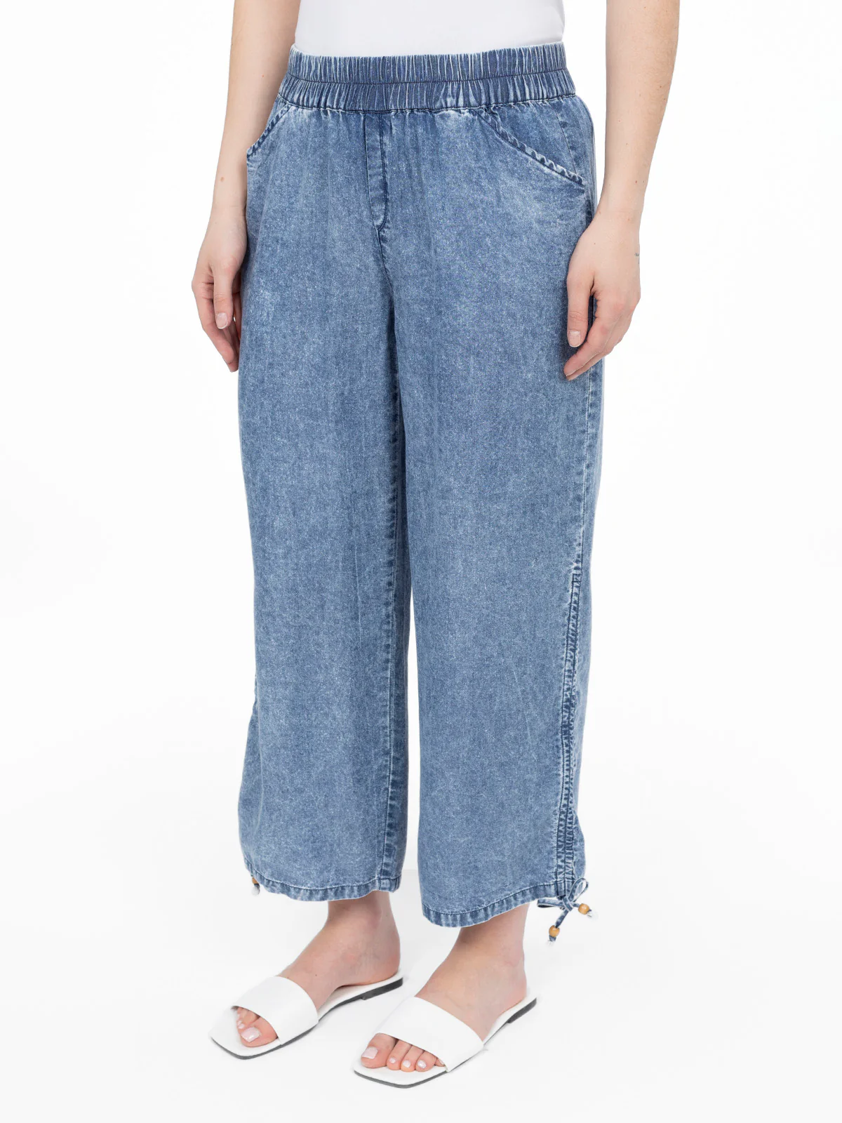Pantalon à la cheville à enfiler