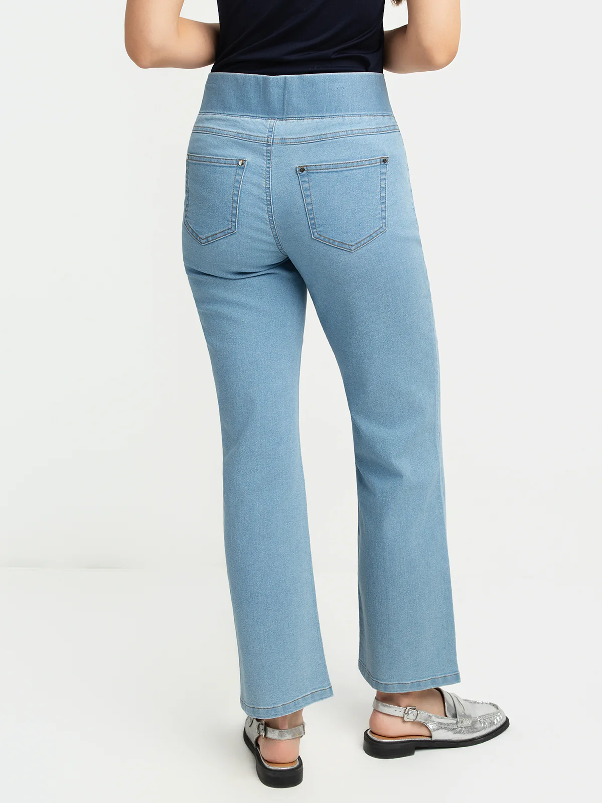 Pantalon denim à jambe évasé - Image 3