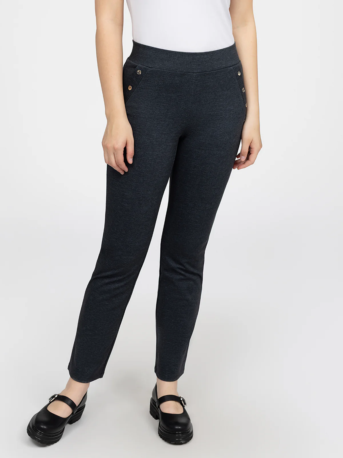 Pantalon droit décontracté à enfiler - Image 2