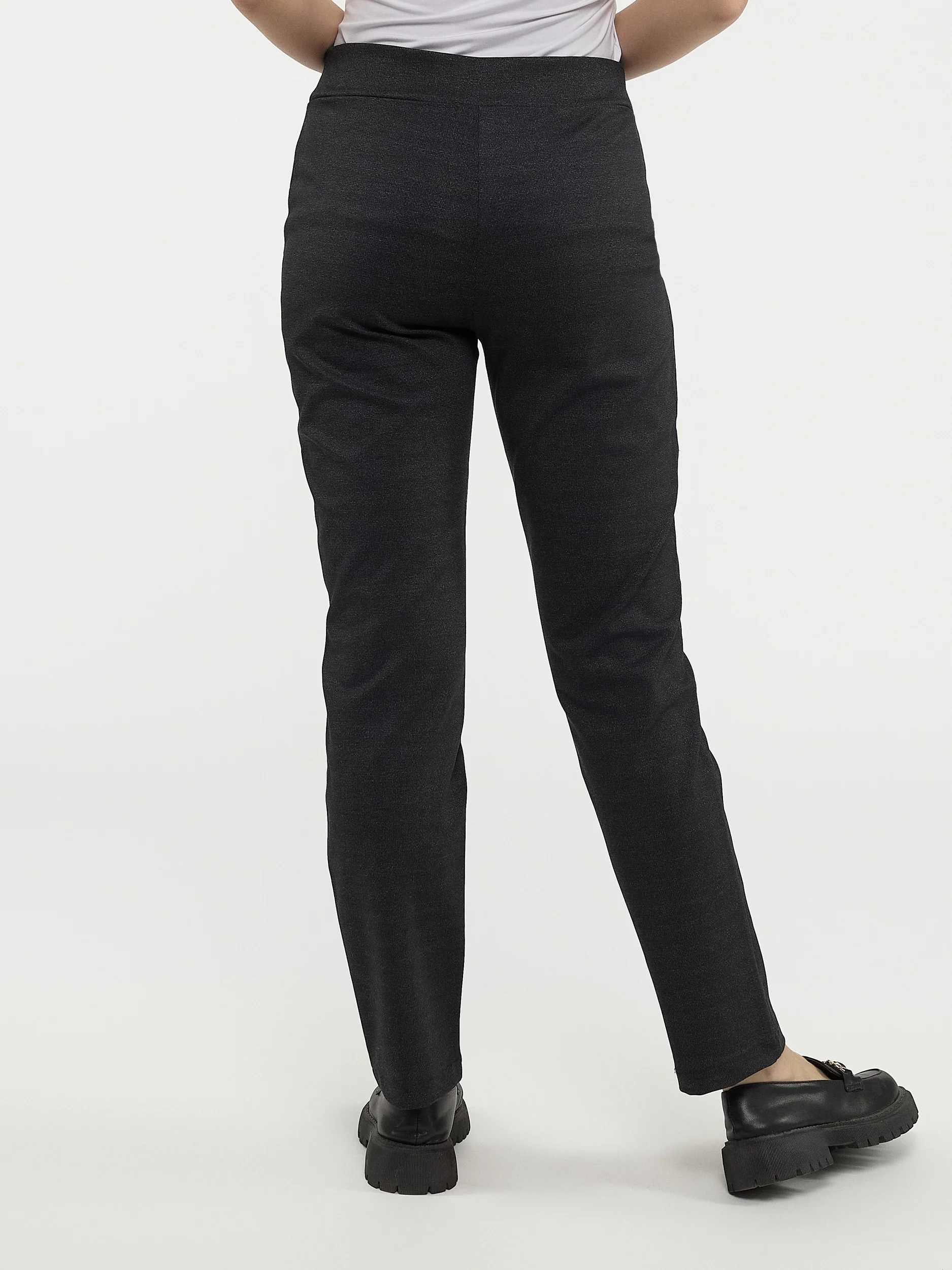 Pantalon droit semi-ajusté à enfiler - Petite - Image 3