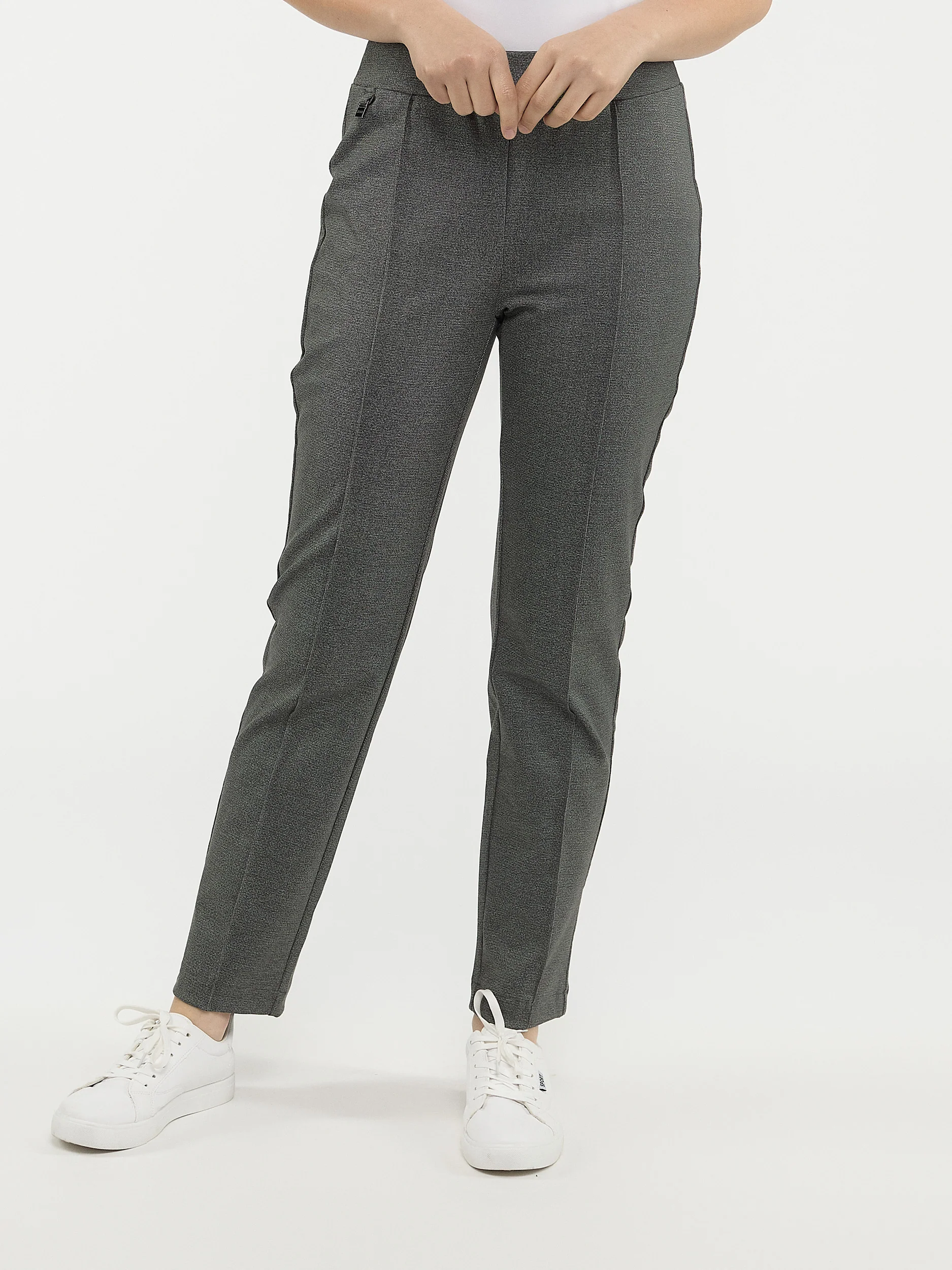 Pantalon droit semi-ajusté à enfiler - Petite - Image 6