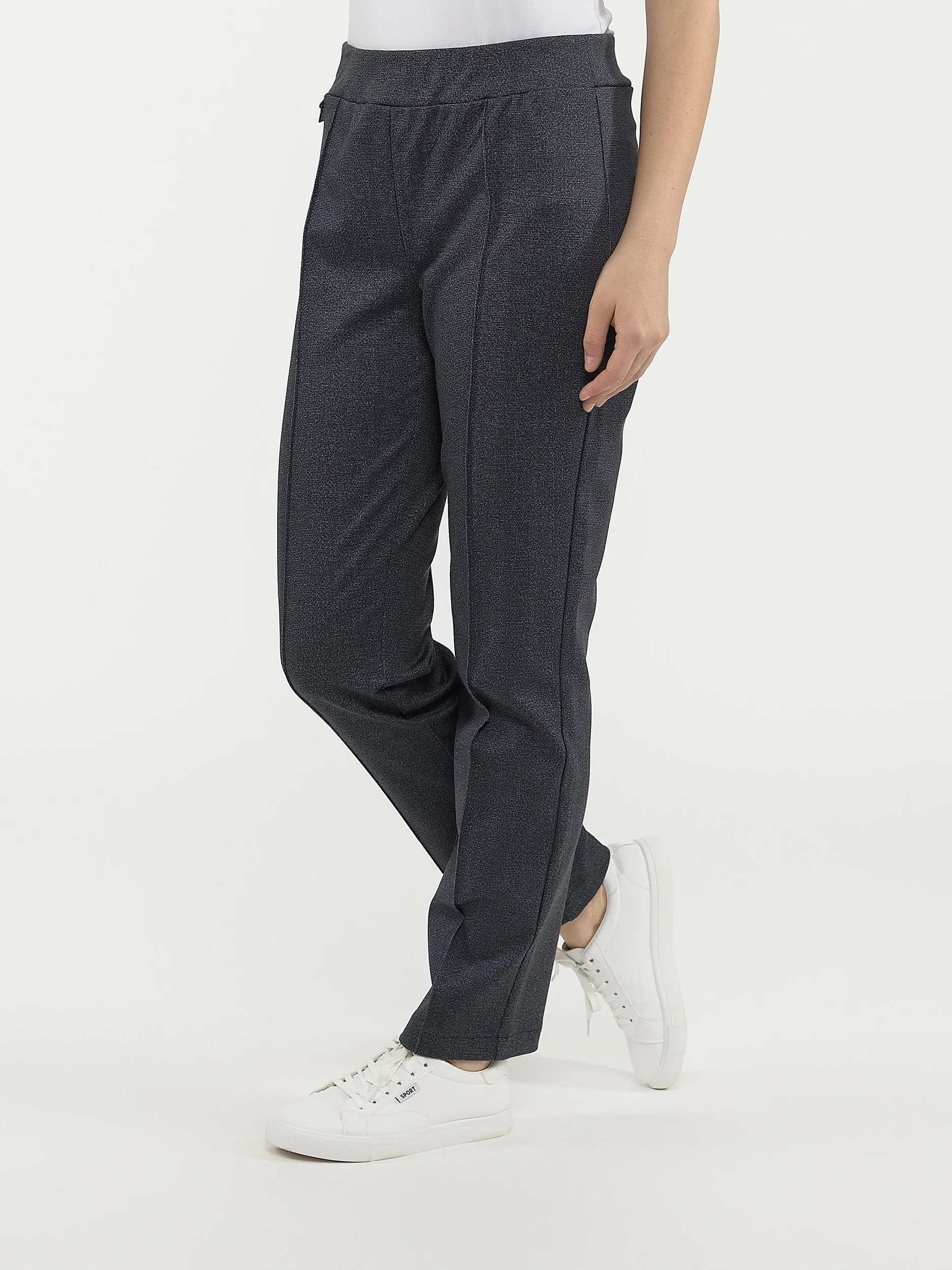 Pantalon droit semi-ajusté à enfiler - Petite - Image 9