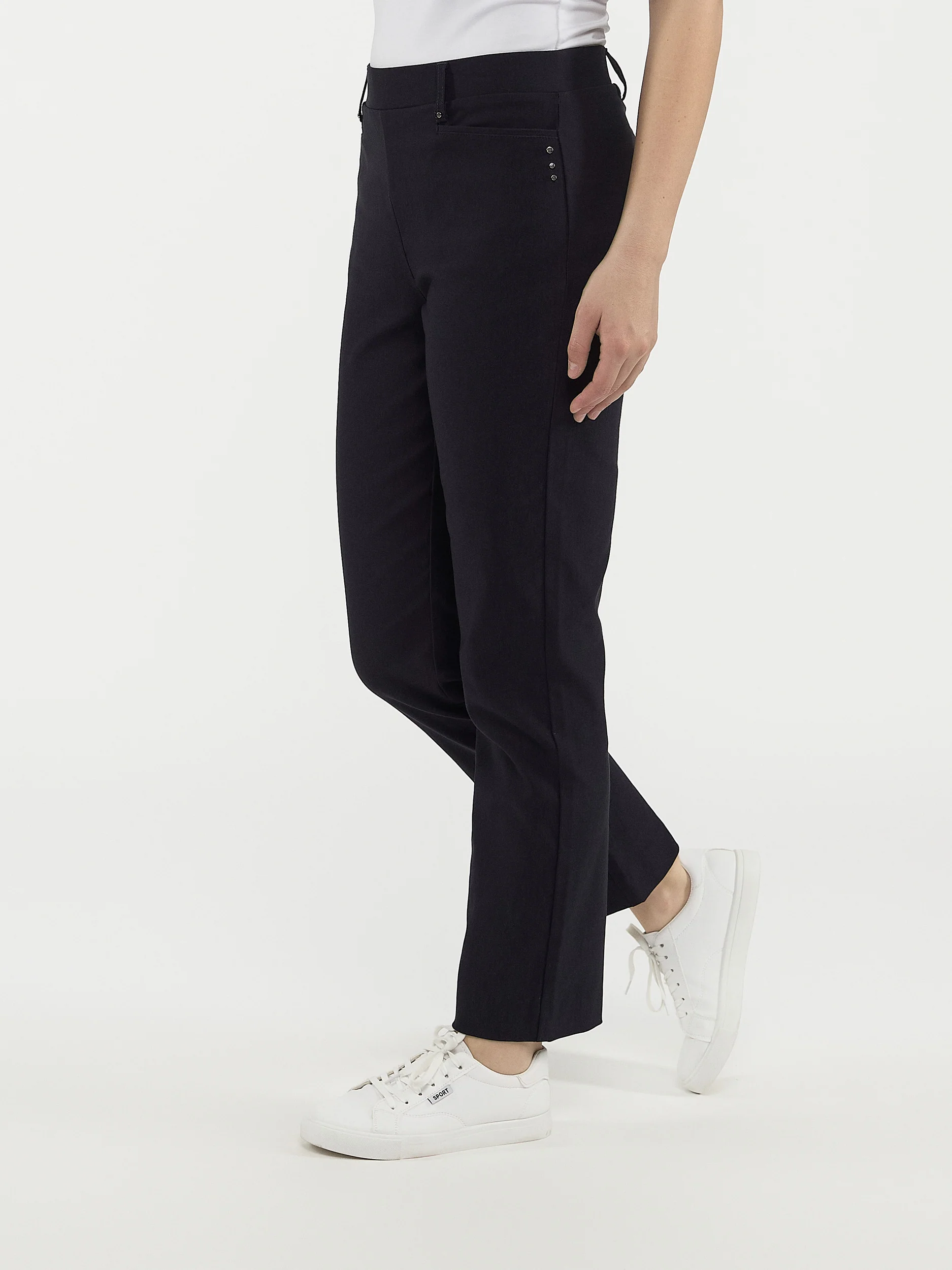 Pantalon droit semi-ajusté à enfiler - Petite - Image 13