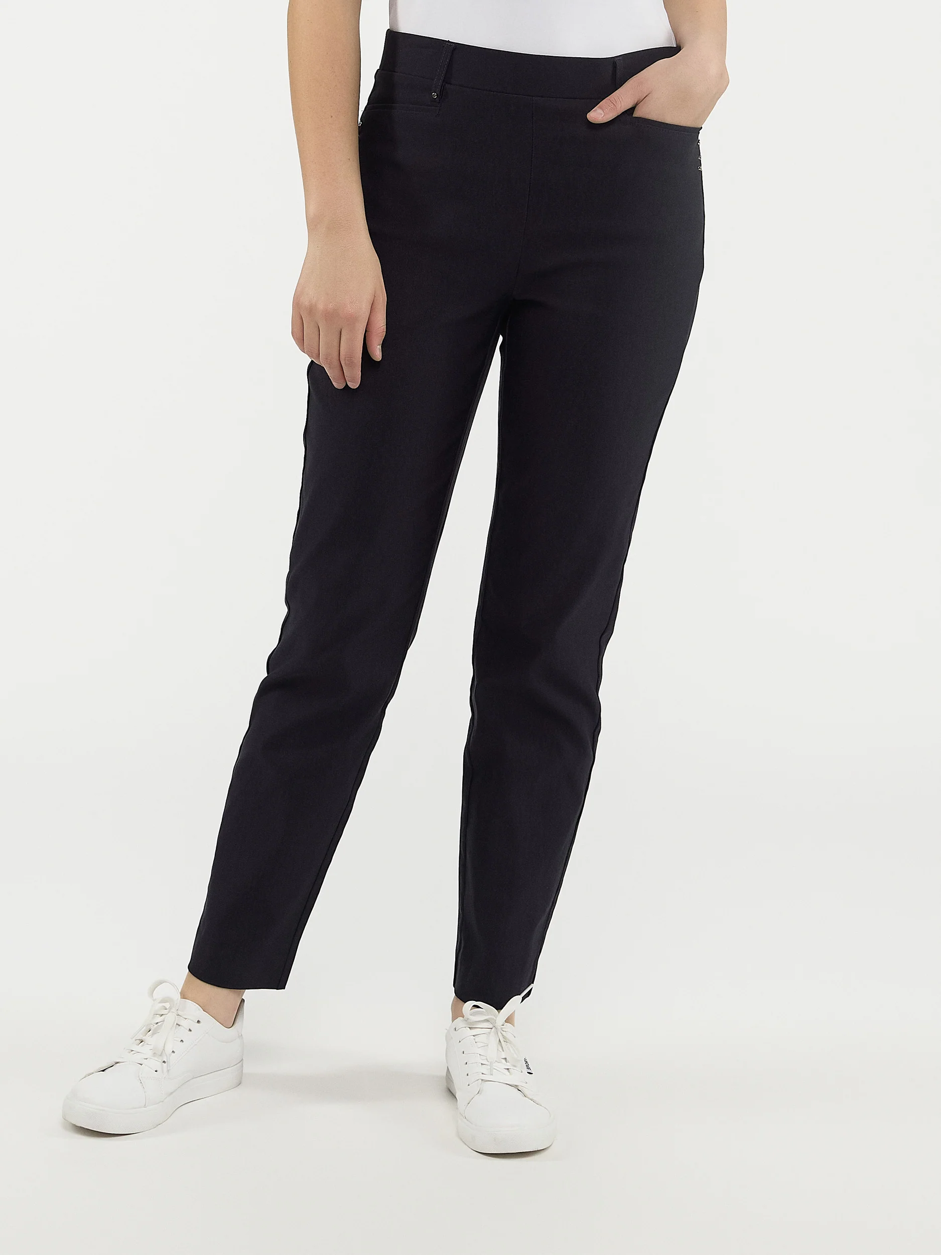 Pantalon droit semi-ajusté à enfiler - Petite - Image 14