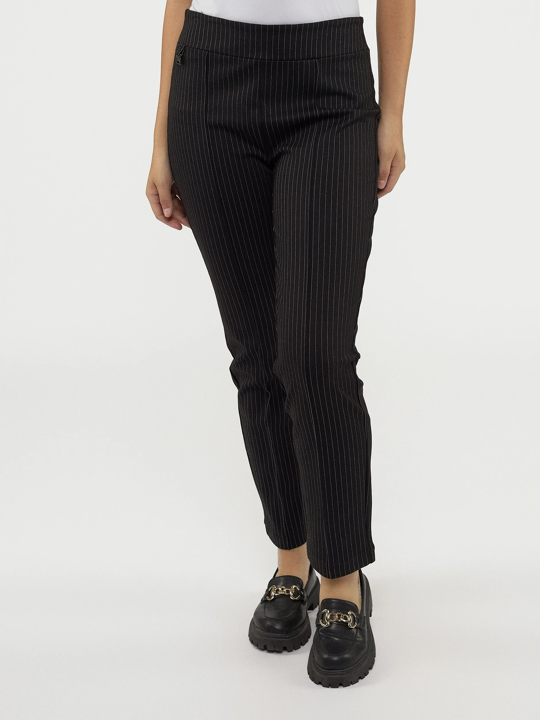 Pantalon droit semi-ajusté à enfiler - Petite - Image 5