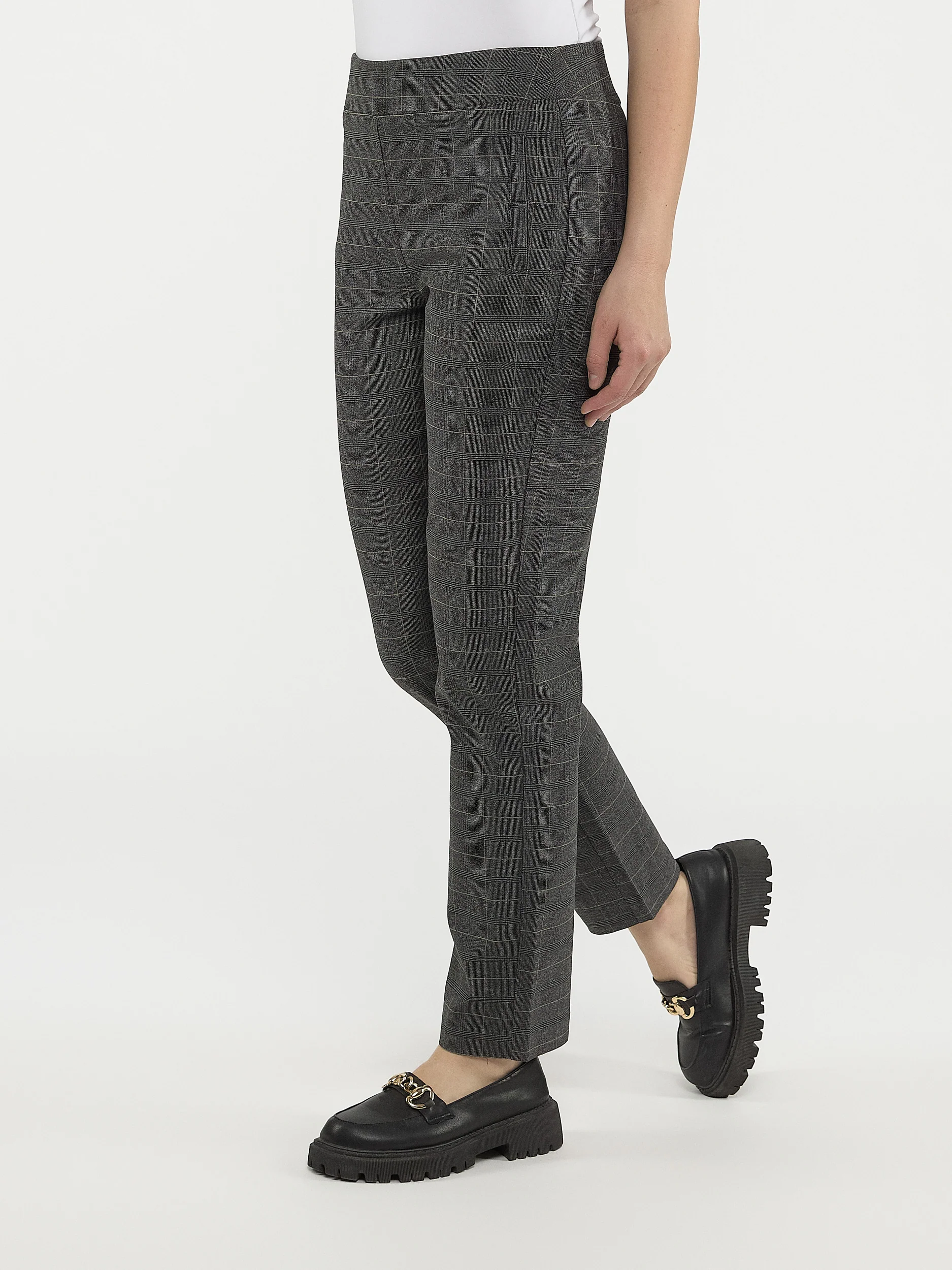 Pantalon droit semi-ajusté à enfiler - Petite - Image 2