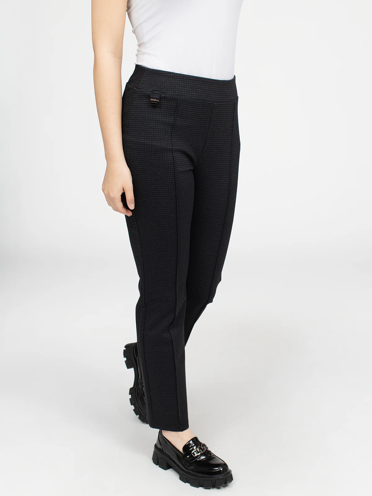 Pantalon droit semi-ajusté à enfiler - Petite