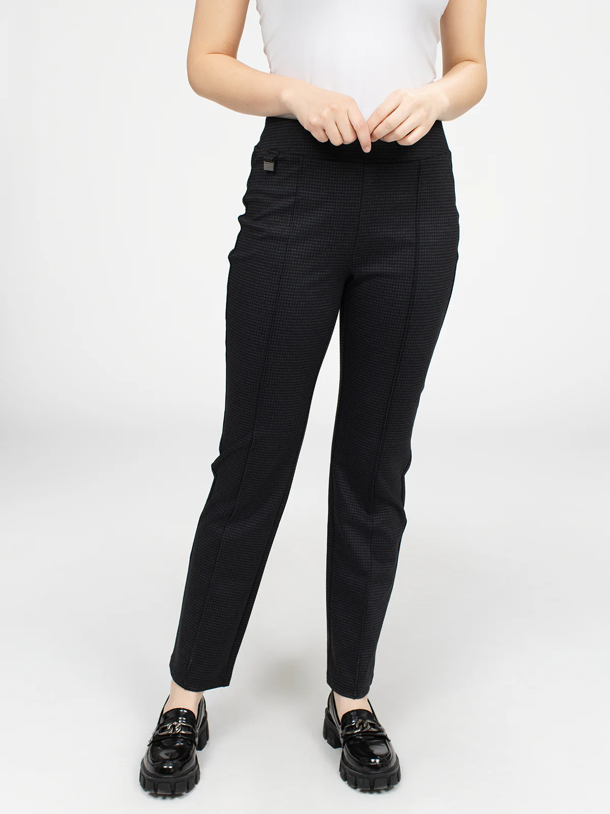 Pantalon droit semi-ajusté à enfiler - Petite - Image 2