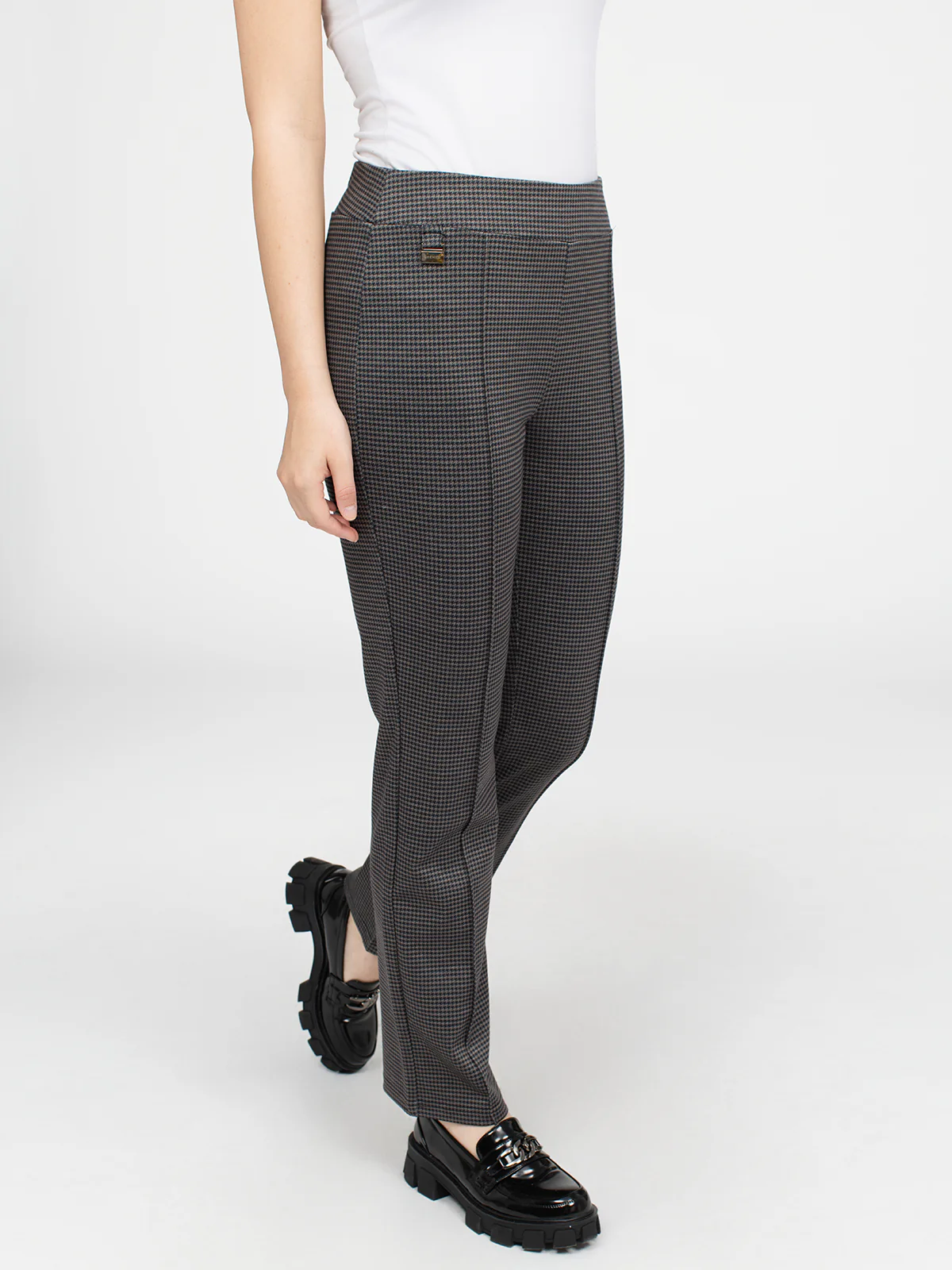 Pantalon droit semi-ajusté à enfiler - Petite - Image 5