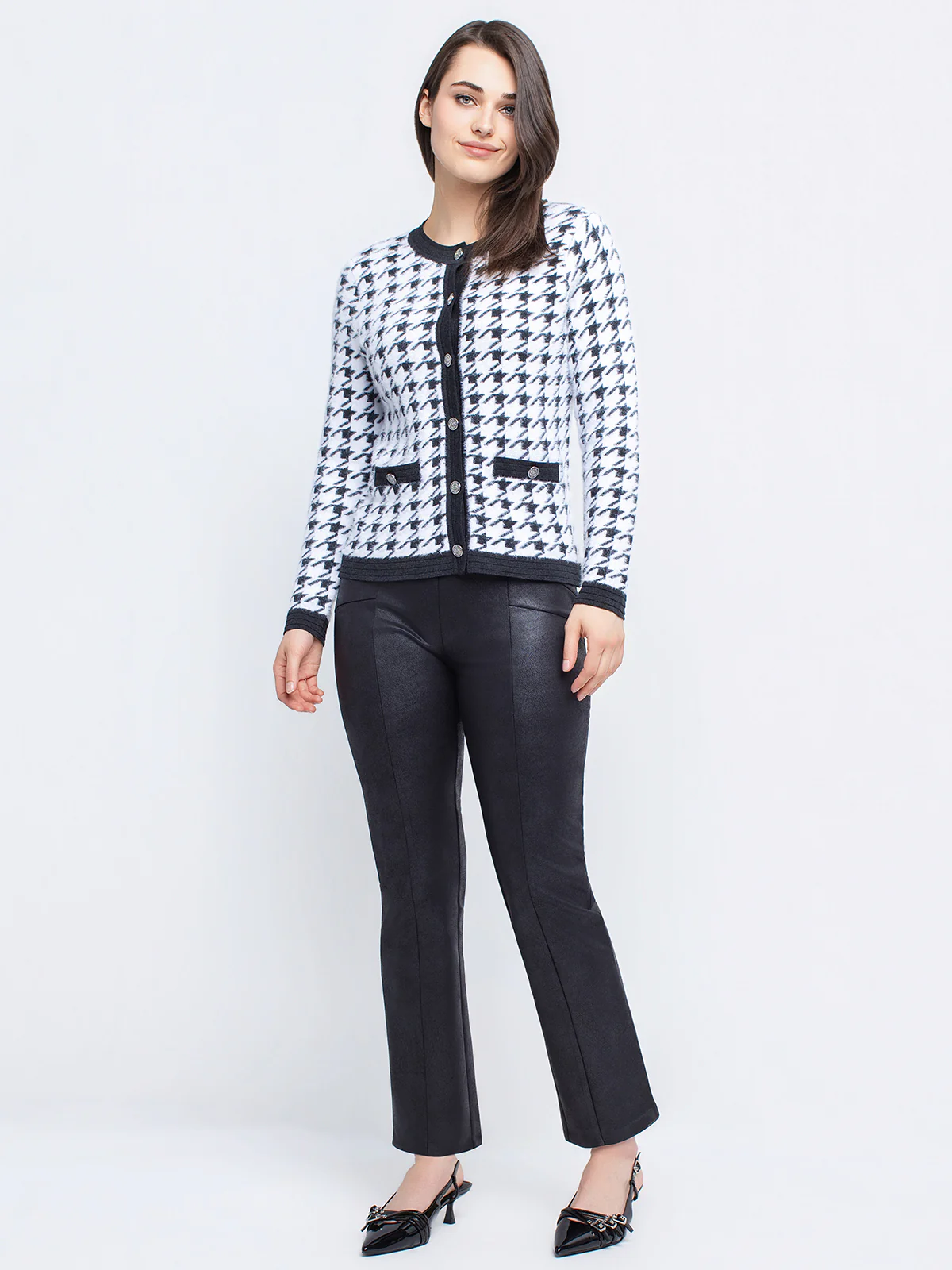 Pantalon droit semi-ajusté à enfiler - Petite