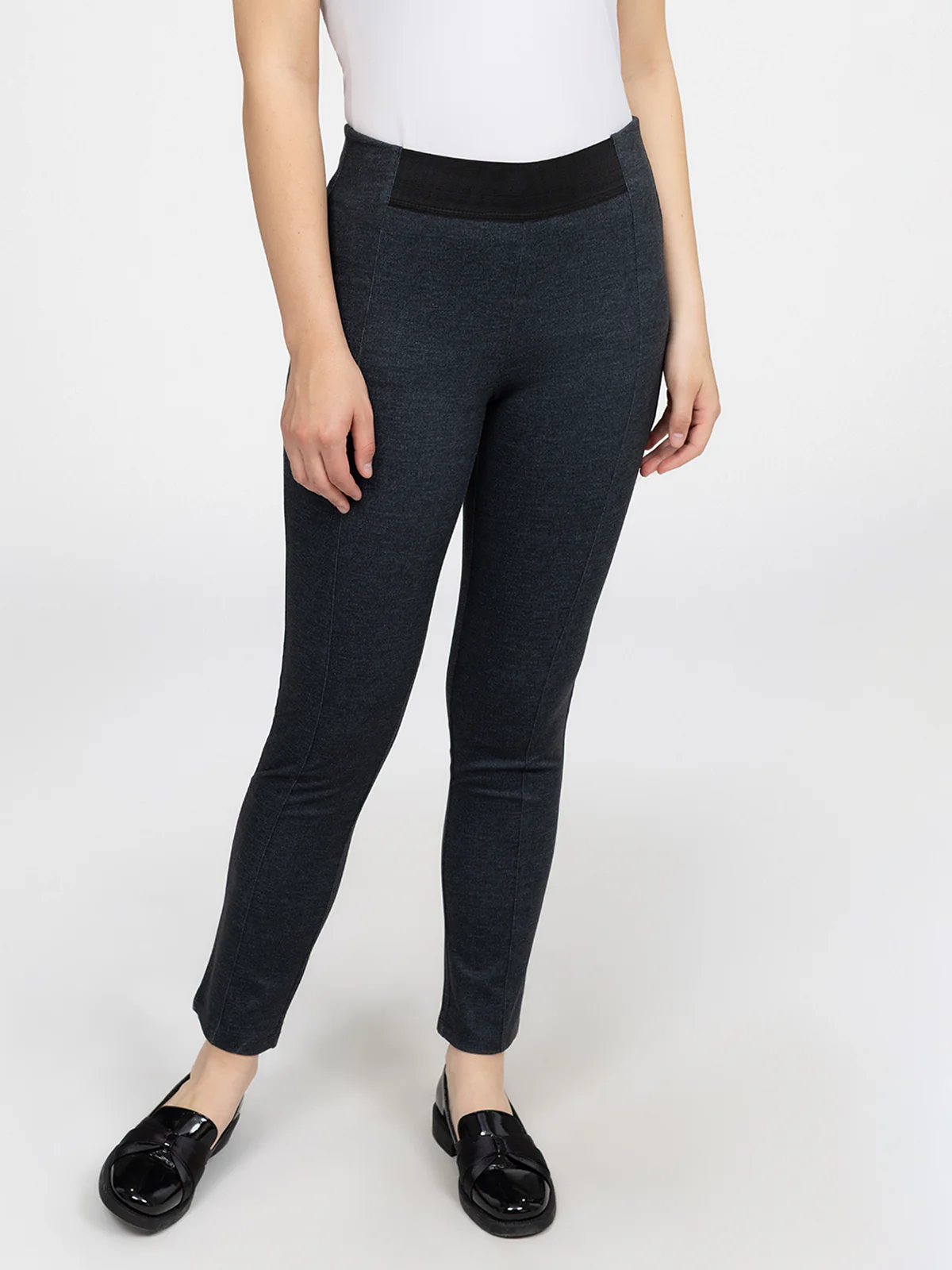 Pantalon étroit semi-ajusté à enfiler - Image 2