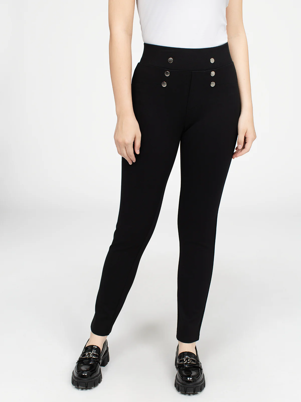 Pantalon étroit semi-ajusté à enfiler - Image 2
