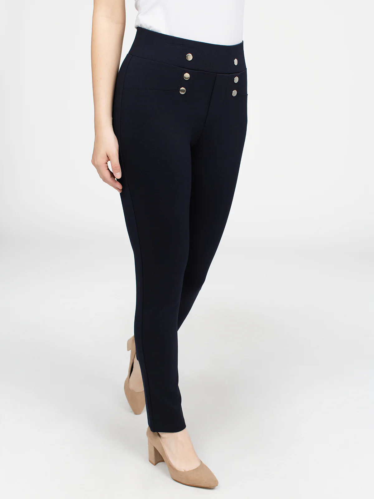Pantalon étroit semi-ajusté à enfiler - Image 5