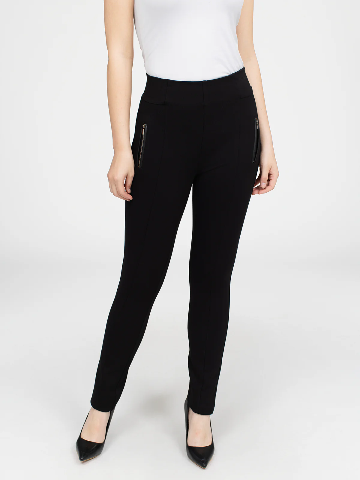 Pantalon étroit semi-ajusté à enfiler - Image 2