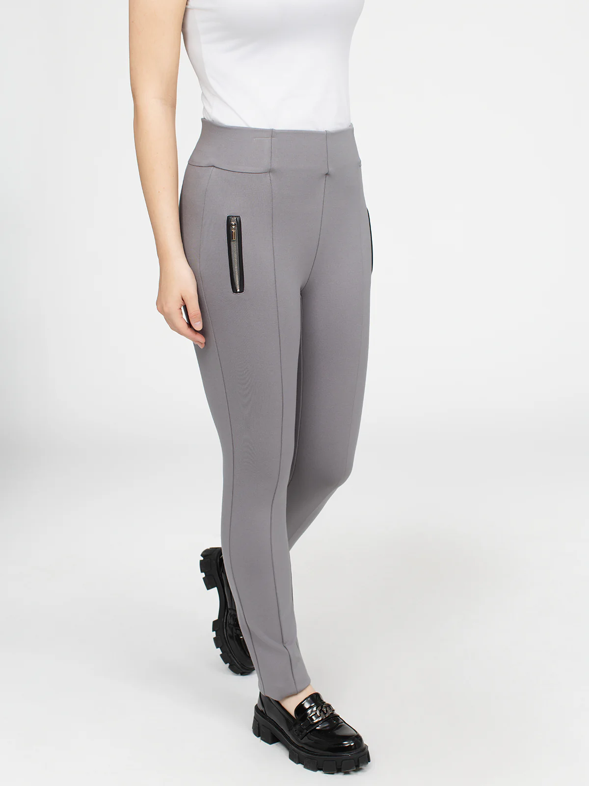 Pantalon étroit semi-ajusté à enfiler - Image 5