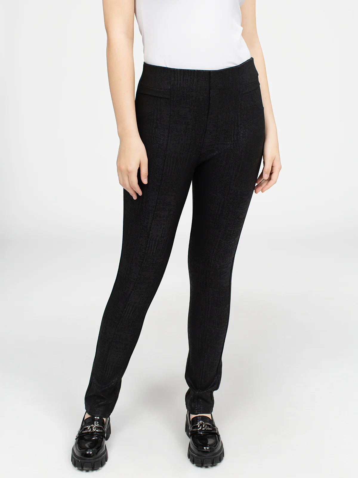 Pantalon étroit semi-ajusté à enfiler - Image 2