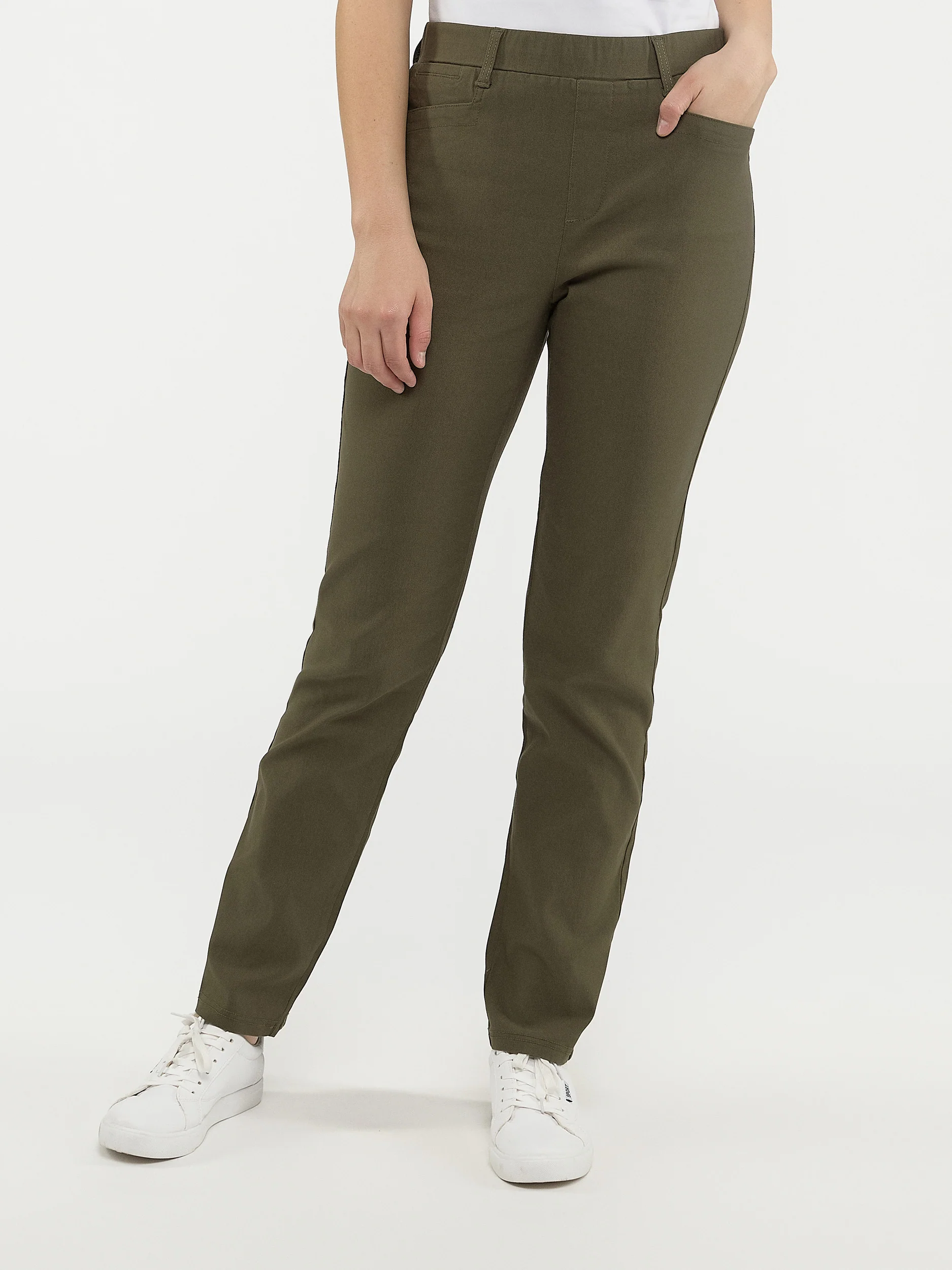 Pantalon étroit semi-ajusté à enfiler - Image 2
