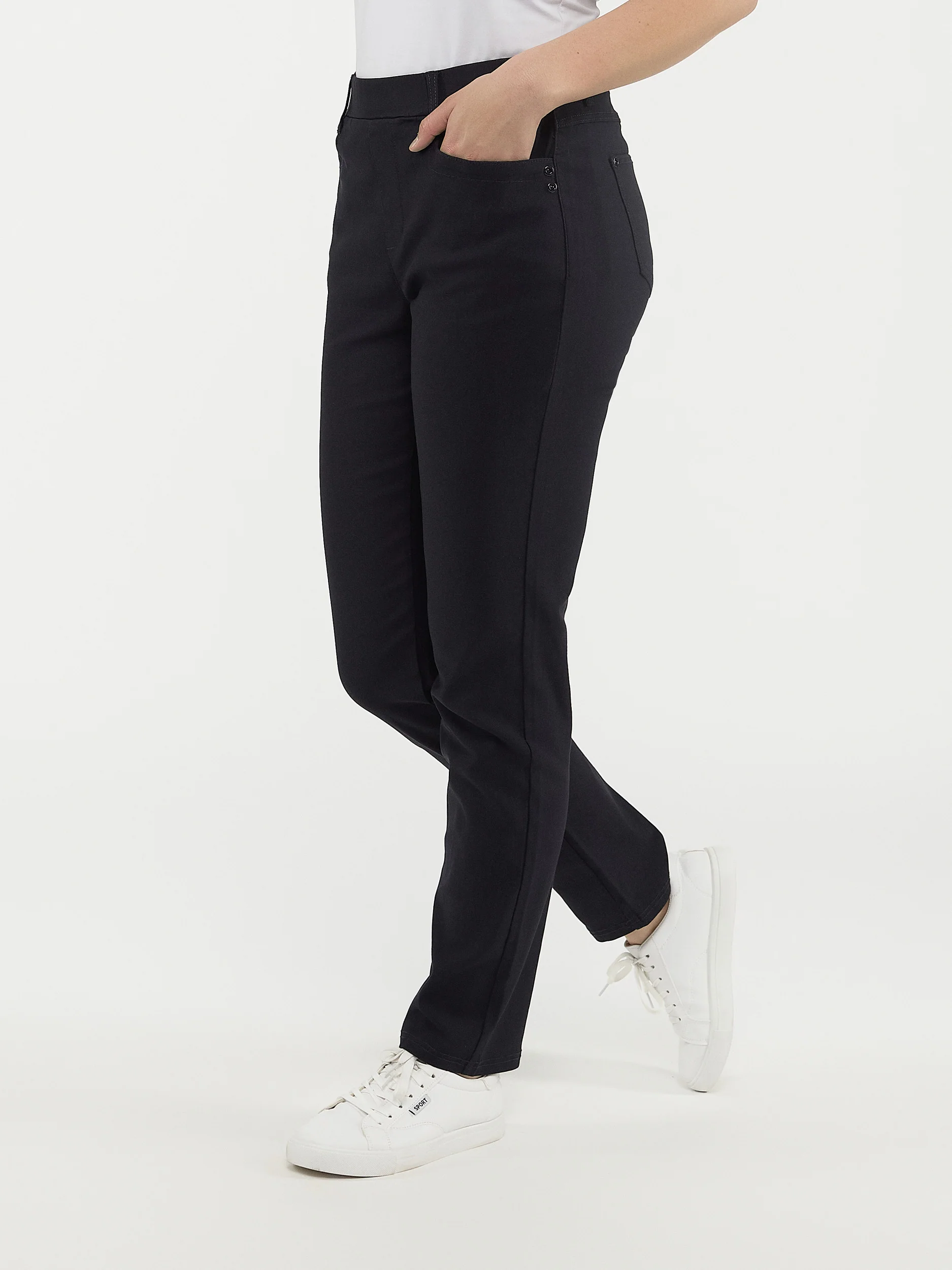 Pantalon étroit semi-ajusté à enfiler - Image 5
