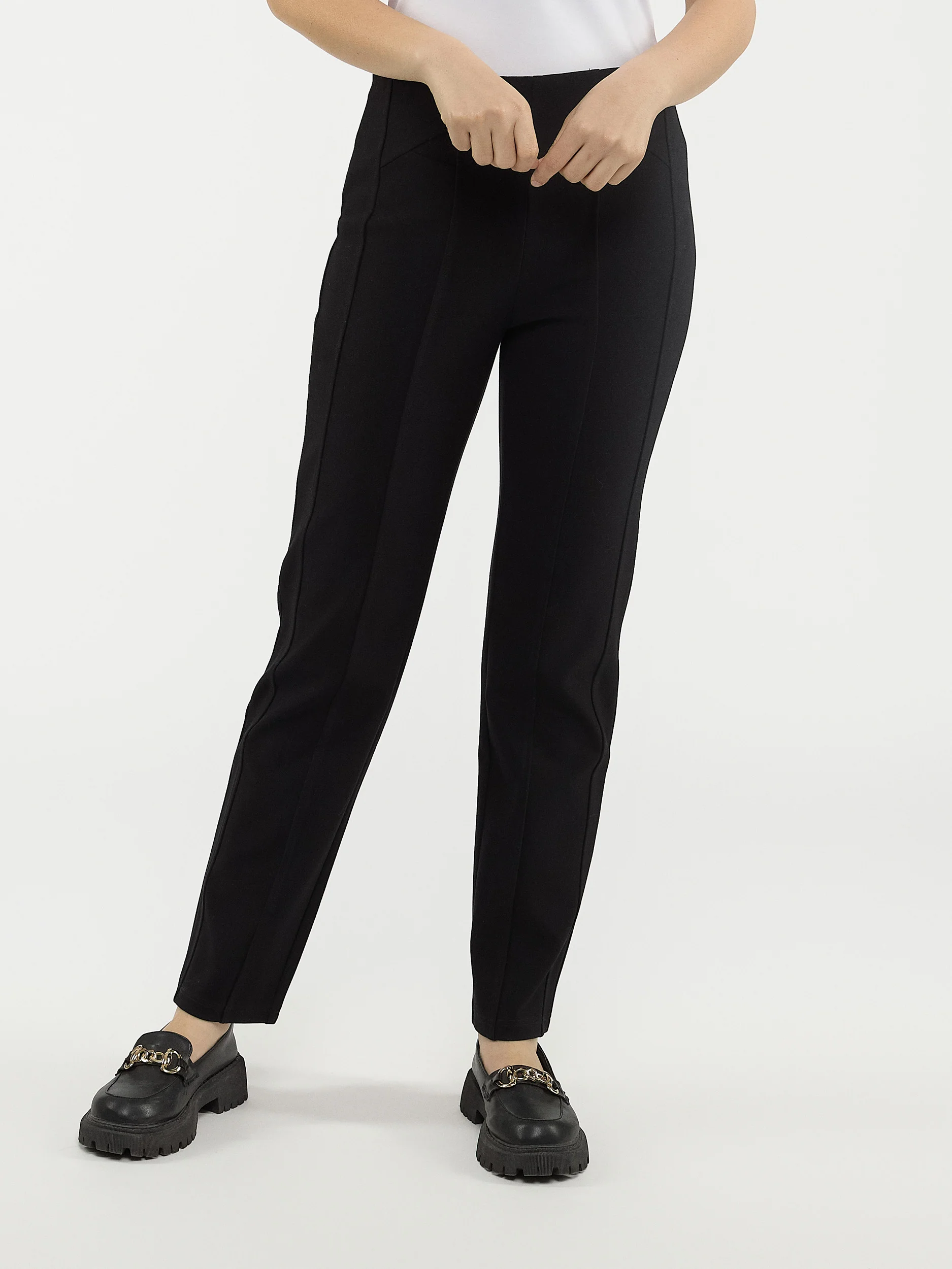 Pantalon étroit semi-ajusté à enfiler - Image 2