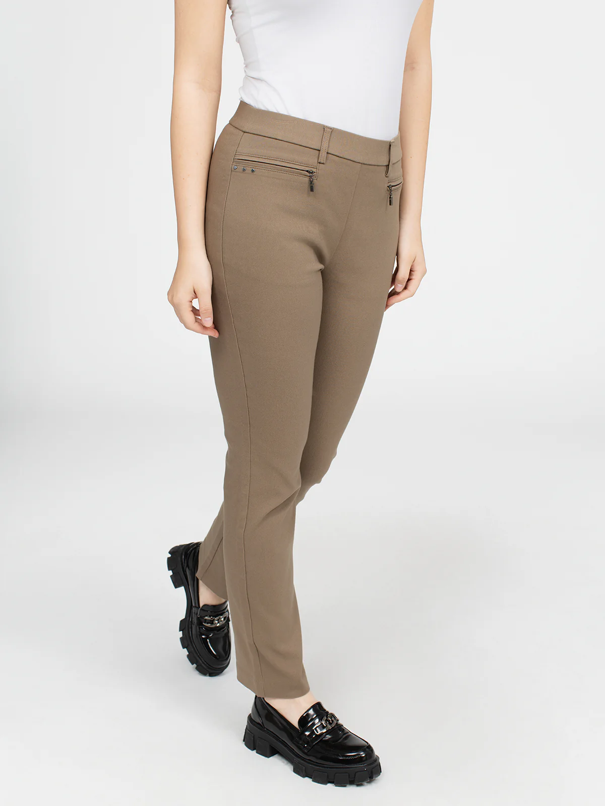 Pantalon étroit semi-ajusté à enfiler - Image 5
