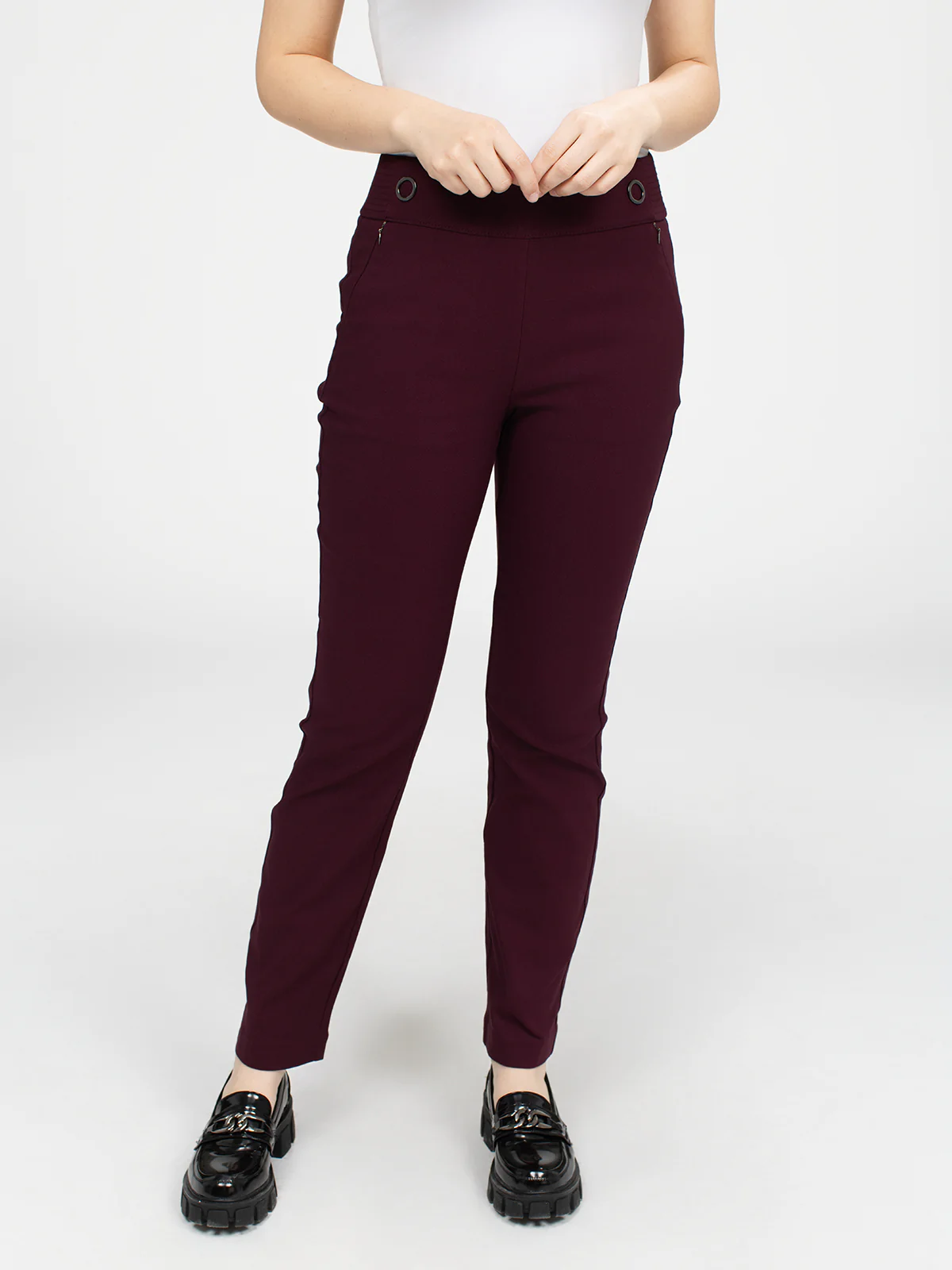 Pantalon étroit semi-ajusté à enfiler - Image 10