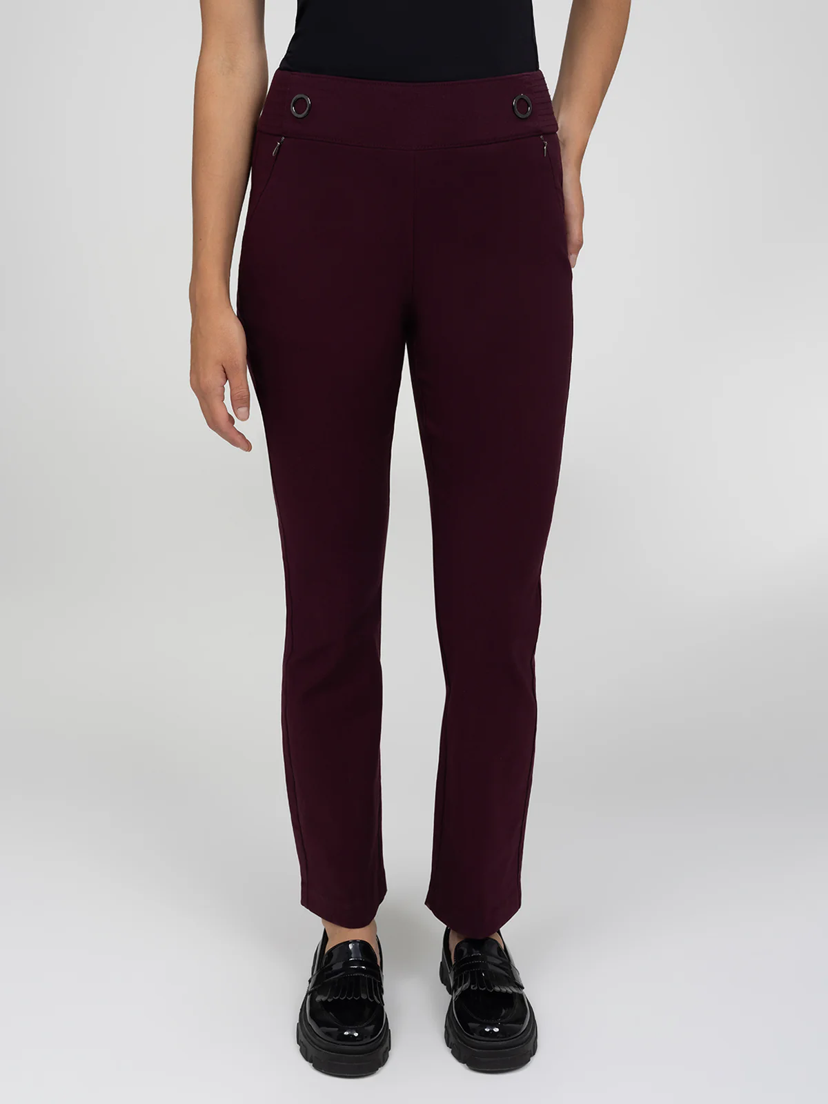 Pantalon étroit semi-ajusté à enfiler - Image 13