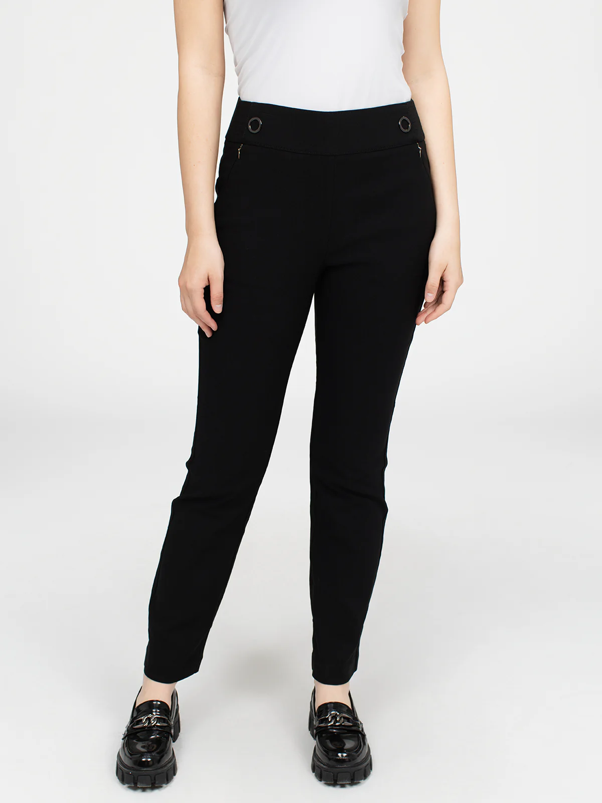 Pantalon étroit semi-ajusté à enfiler - Image 2