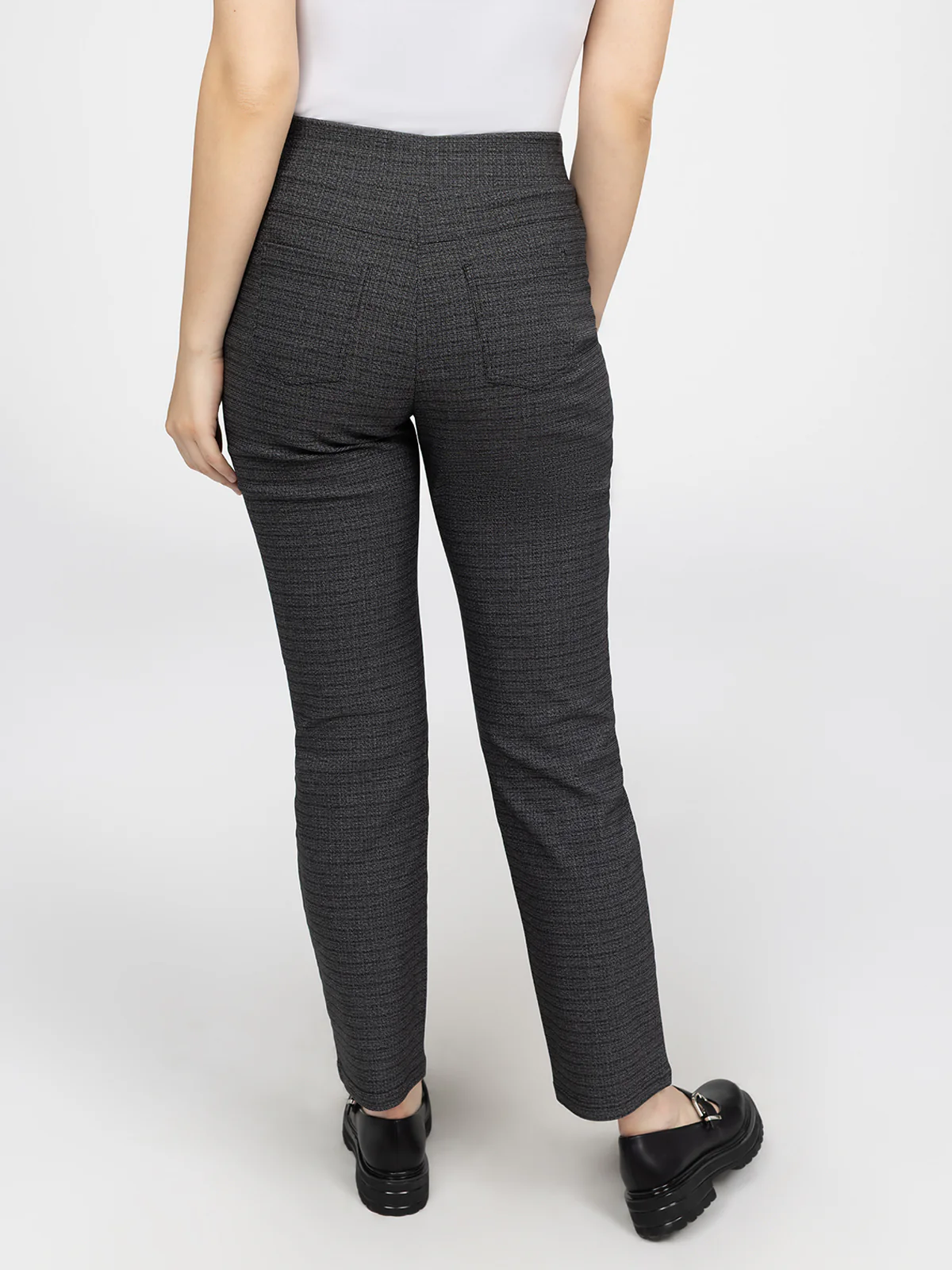 Pantalon étroit semi-ajusté à enfiler - Image 4