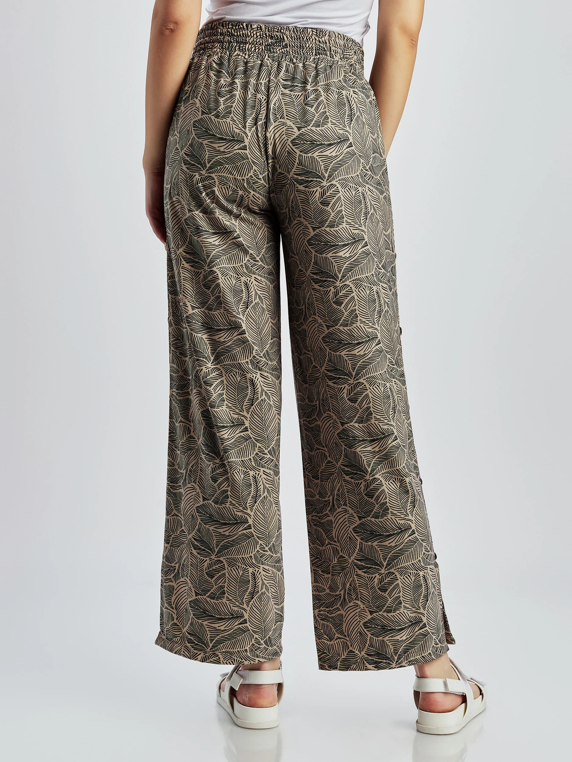 Pantalon évasé à la cheville à enfiler - Image 3